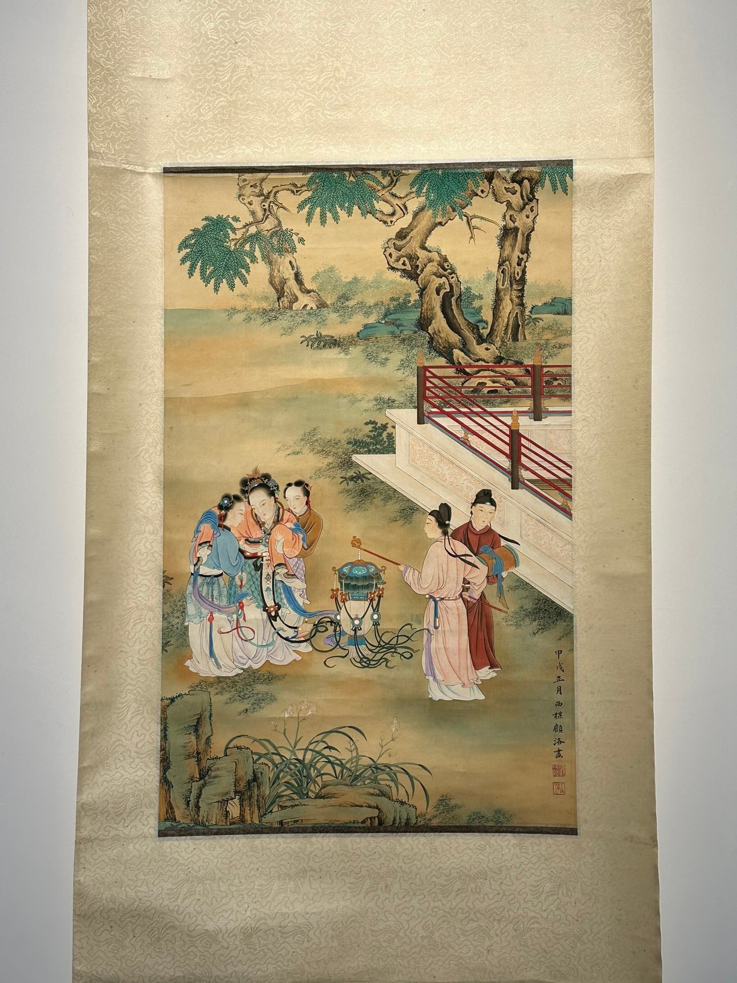 Chinese scroll painting Gu Luo
