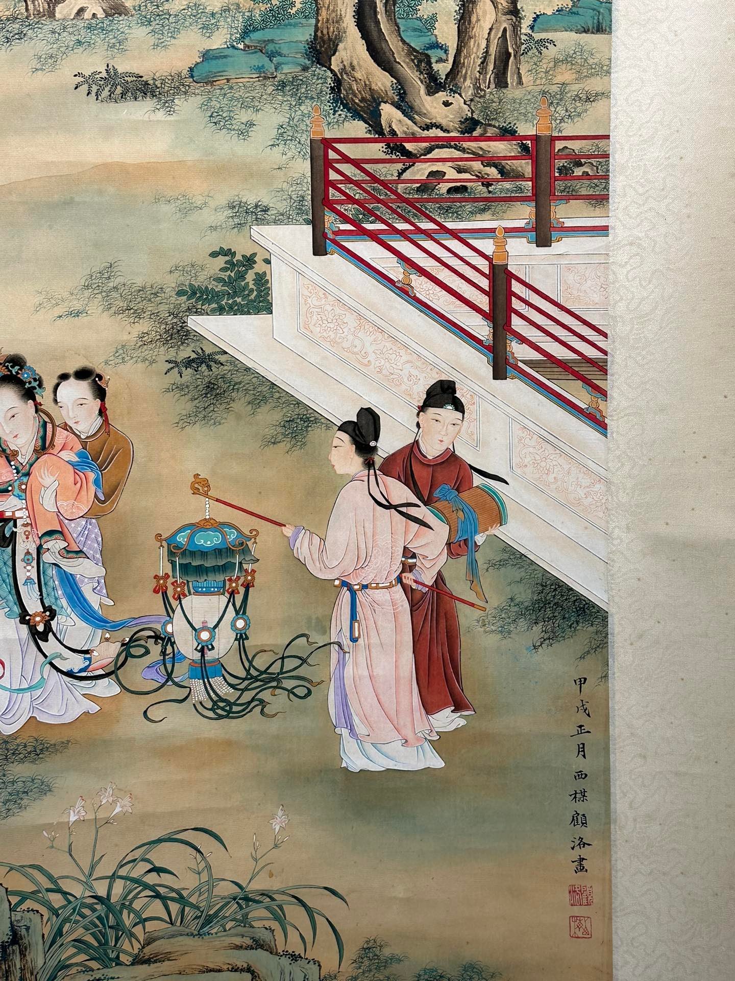 Chinese scroll painting Gu Luo