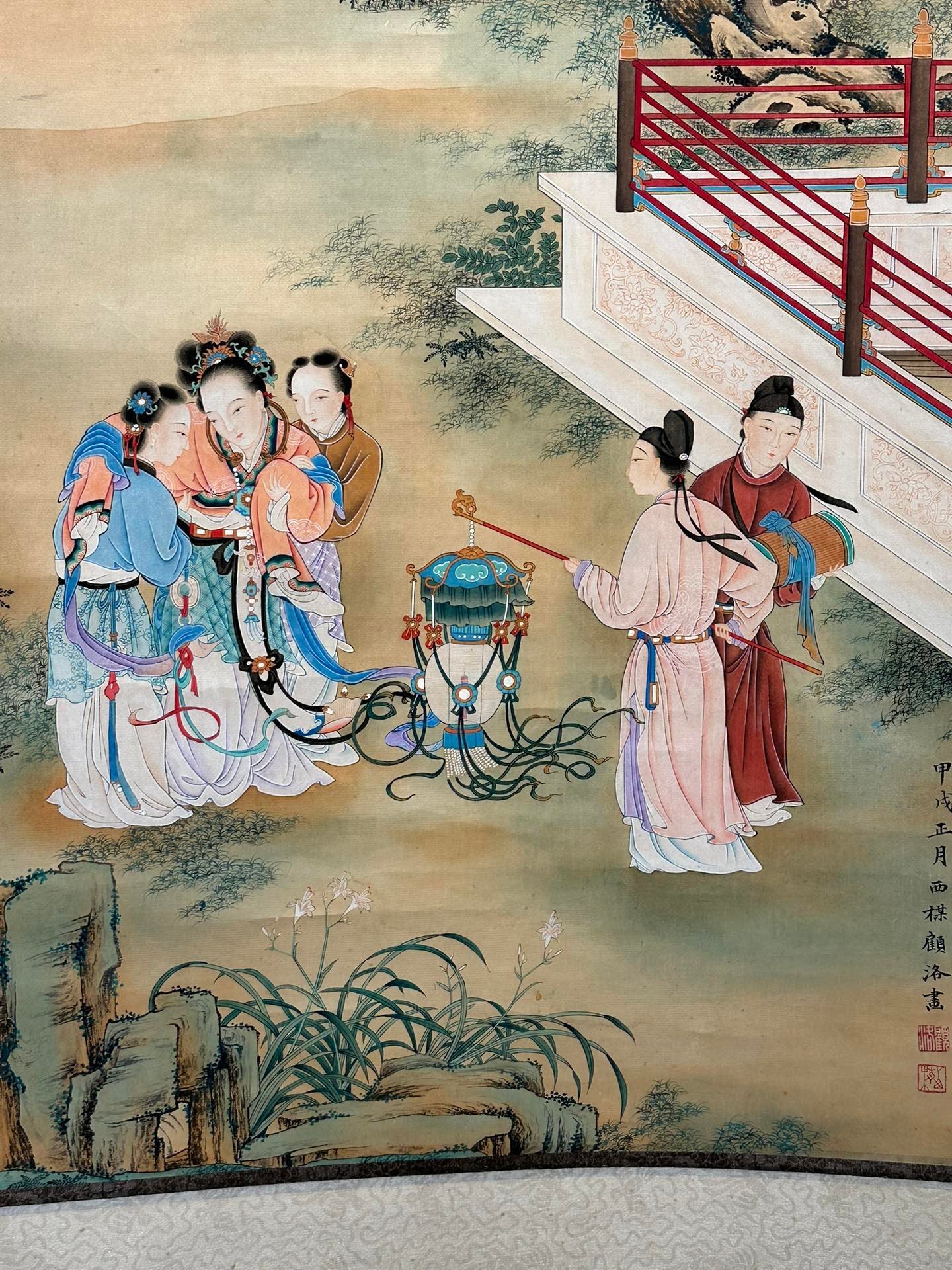 Chinese scroll painting Gu Luo