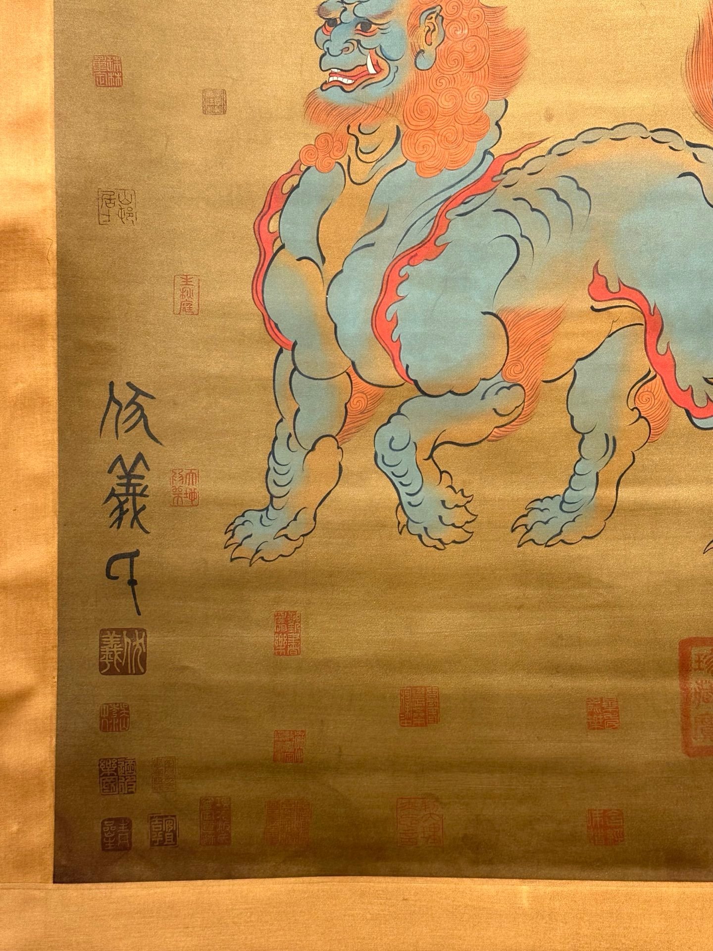 Chinese scroll painting Fuxi