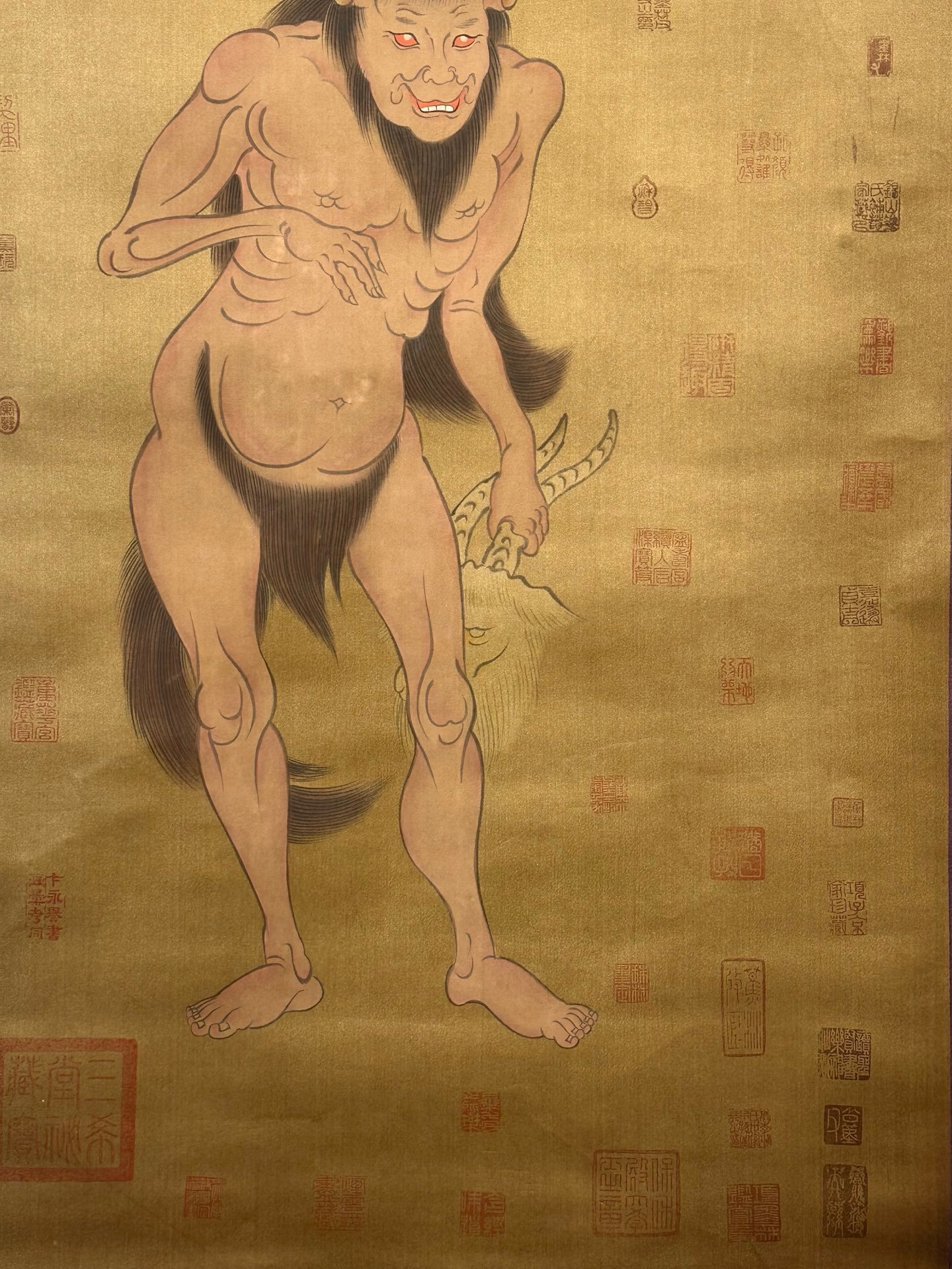 Chinese scroll painting Fuxi