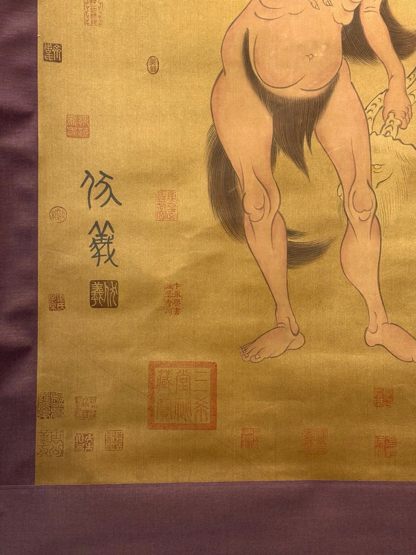 Chinese scroll painting Fuxi
