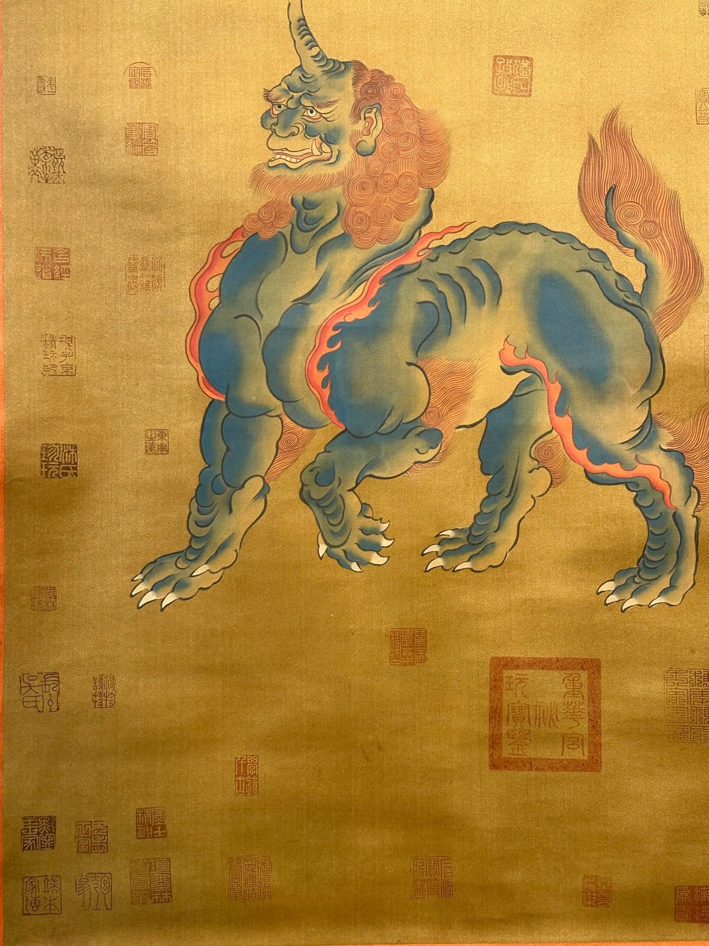 Chinese scroll painting Pangu Shi