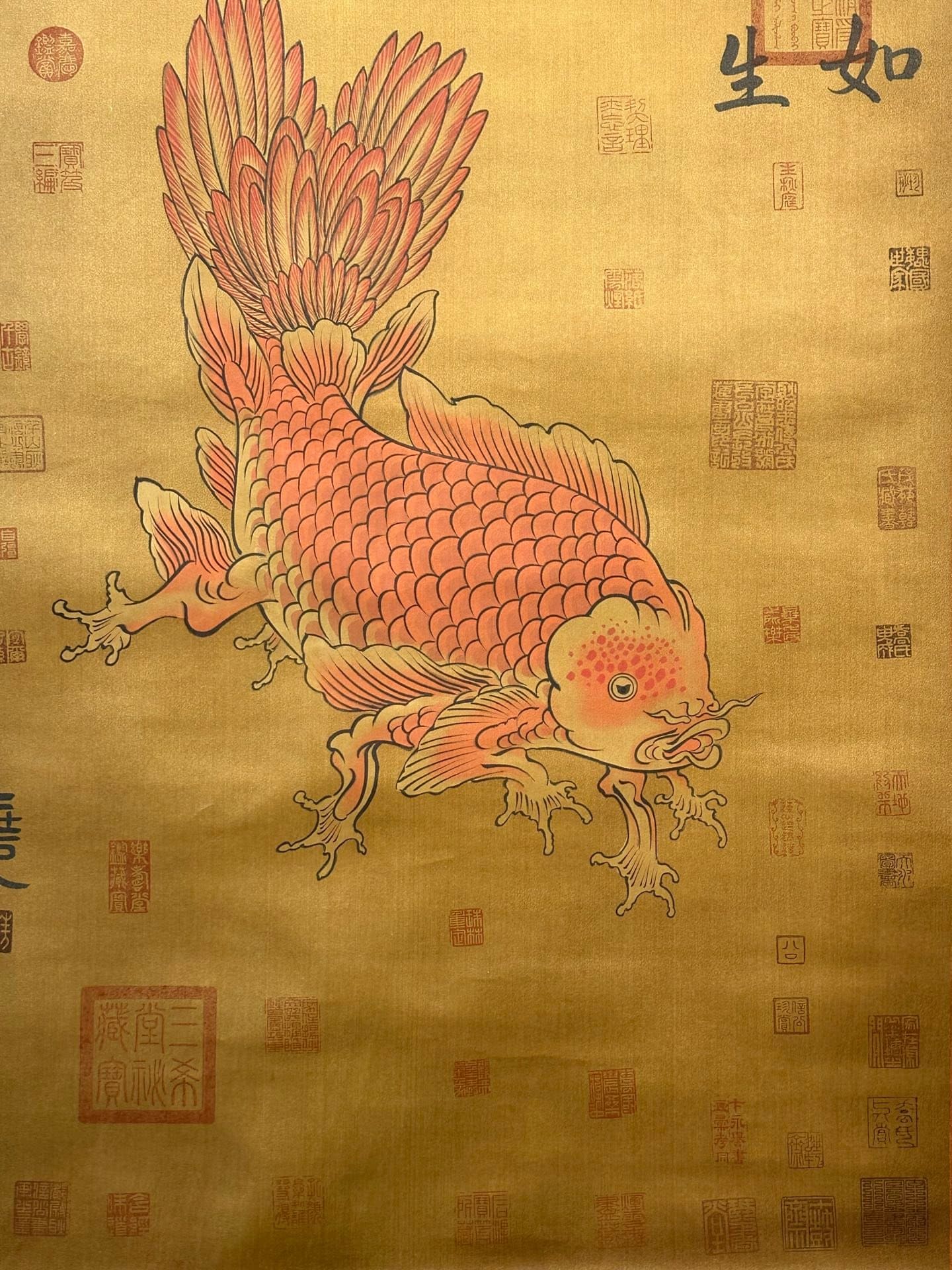 Chinese scroll painting Tang Yao
