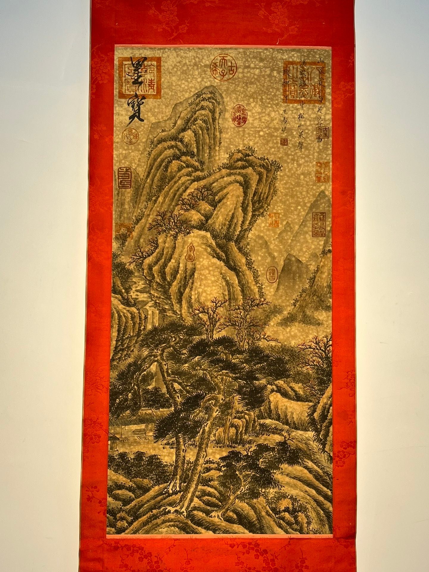 Chinese scroll painting Wang Ximeng