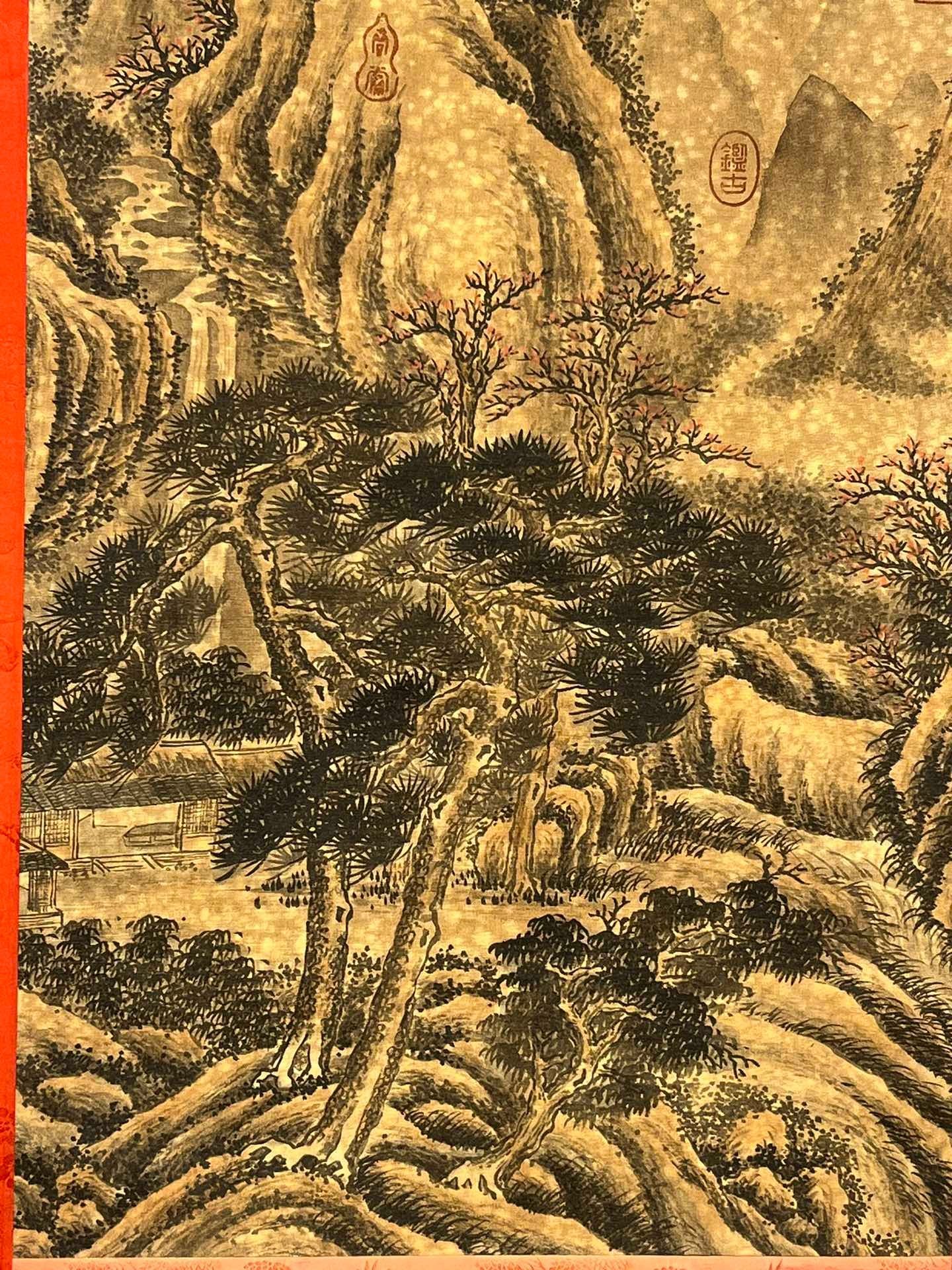 Chinese scroll painting Wang Ximeng