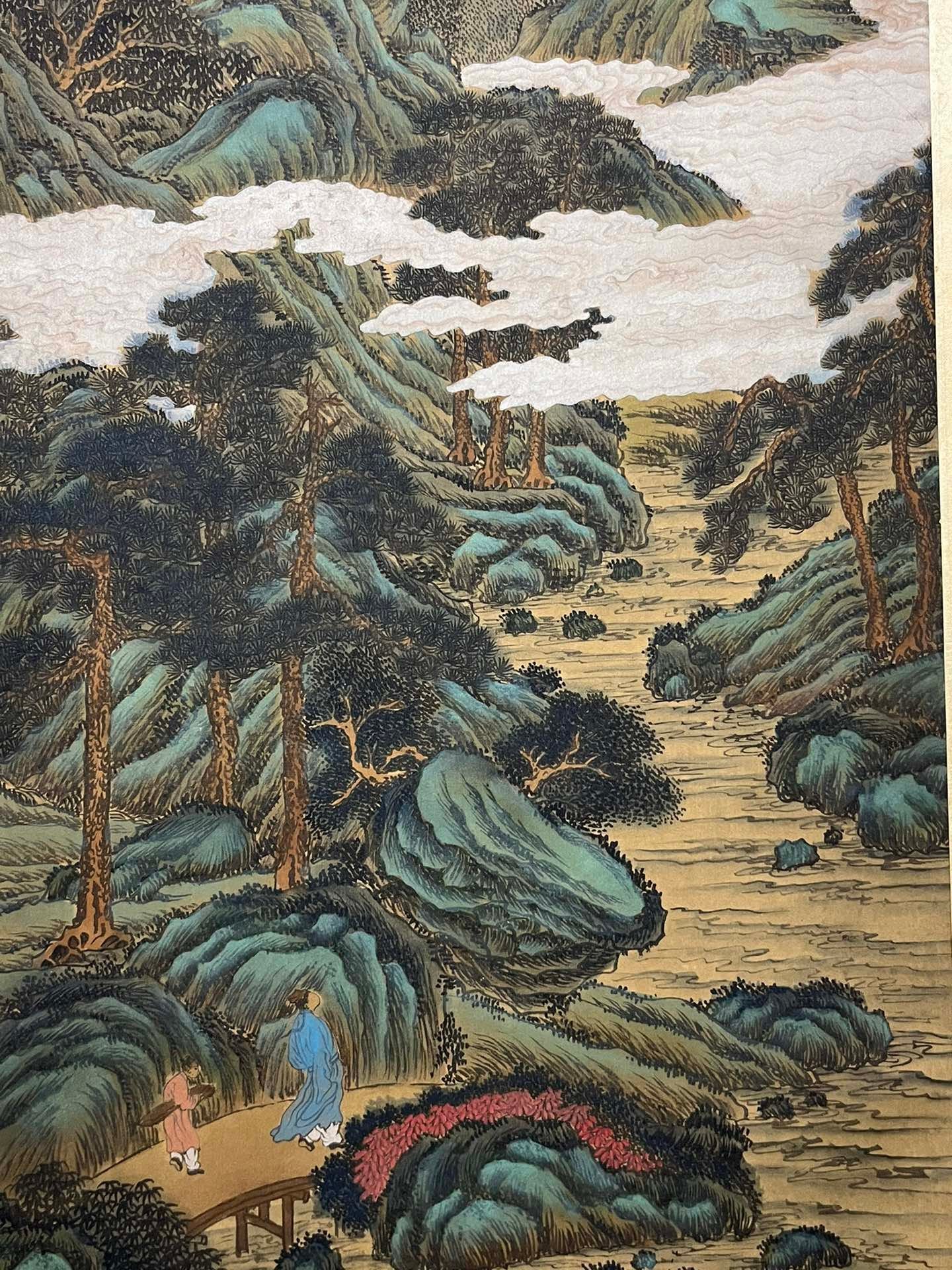 Chinese scroll painting Liu Guandao