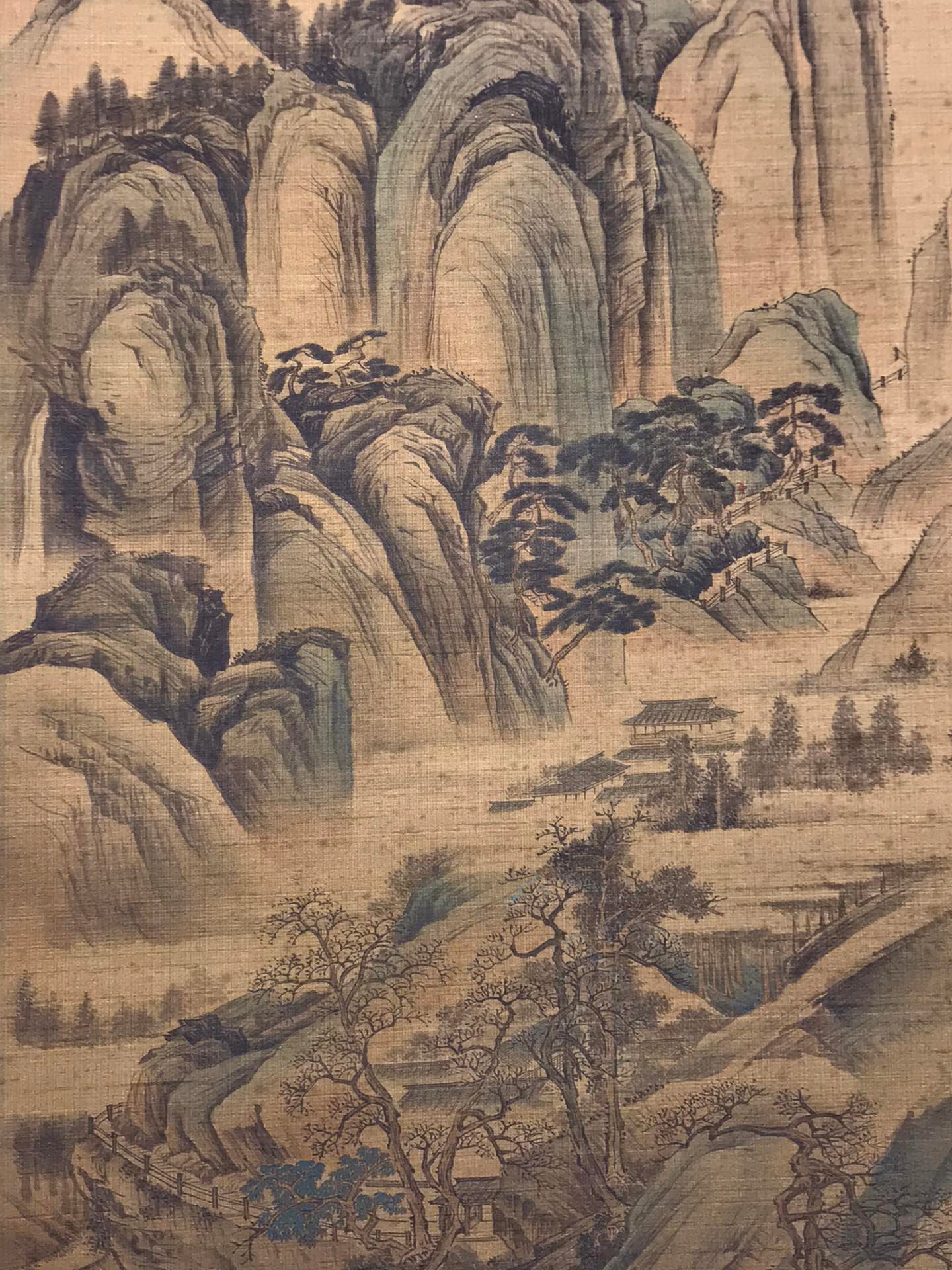 Chinese scroll painting Louguan