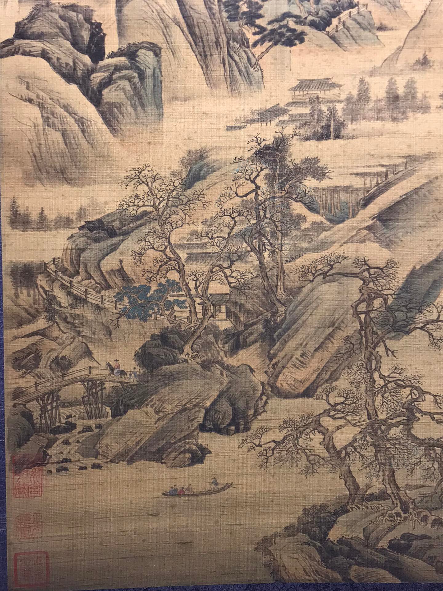 Chinese scroll painting Louguan