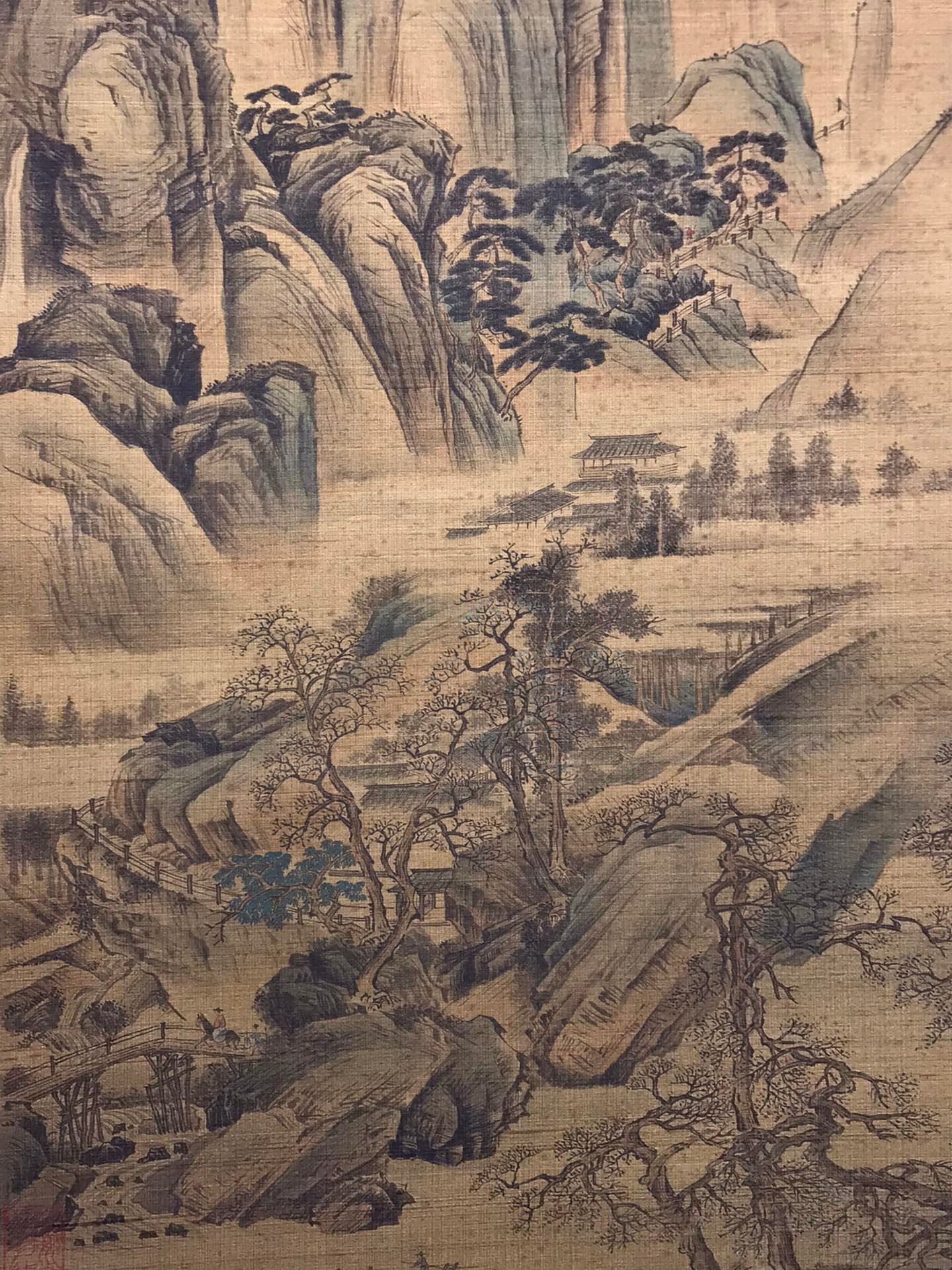 Chinese scroll painting Louguan