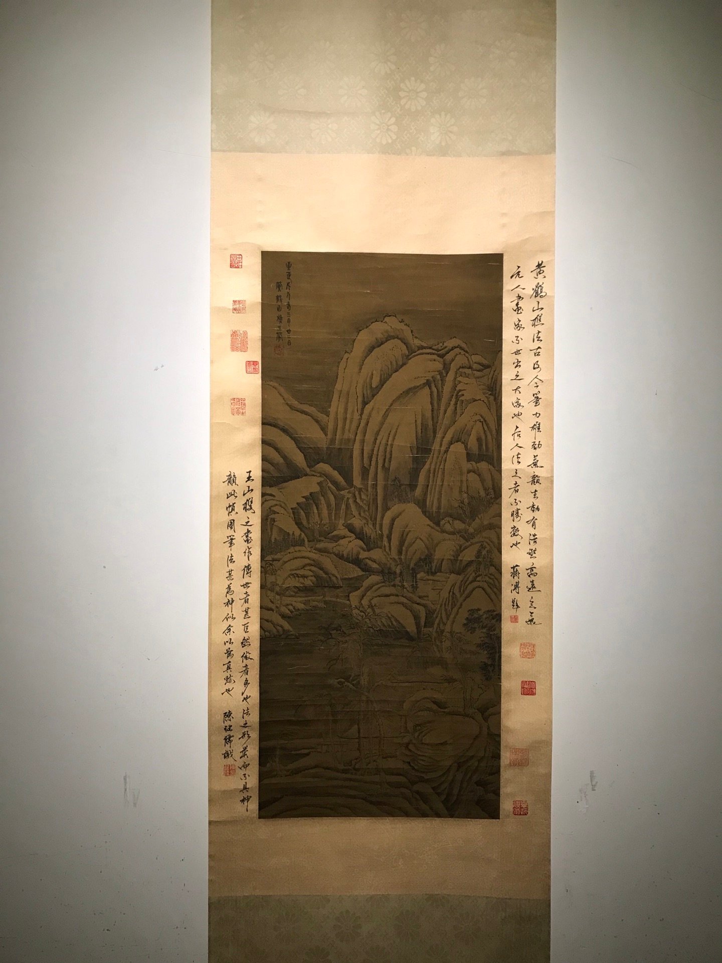 Chinese scroll painting Wang Meng