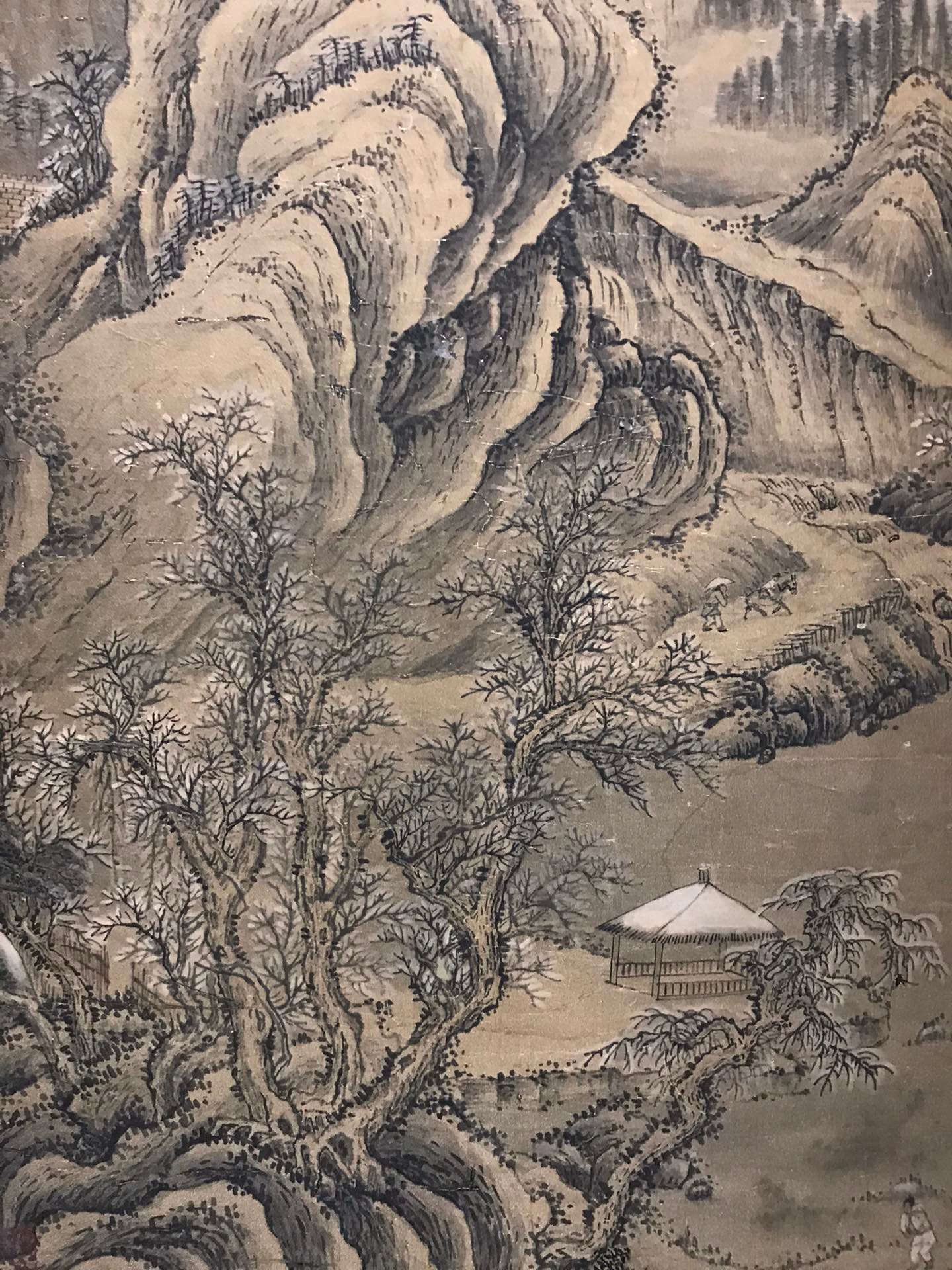 Chinese scroll painting Wang Meng