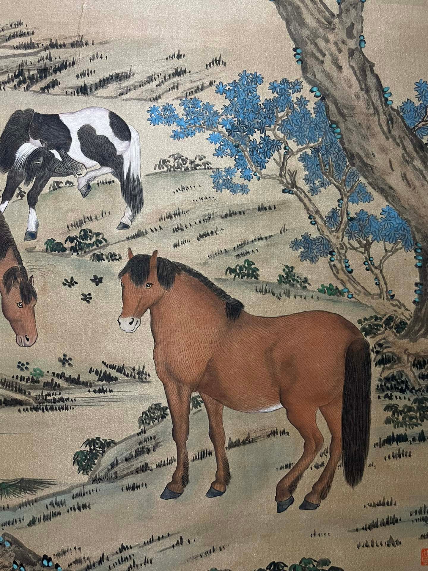 Chinese scroll painting Giuseppe
