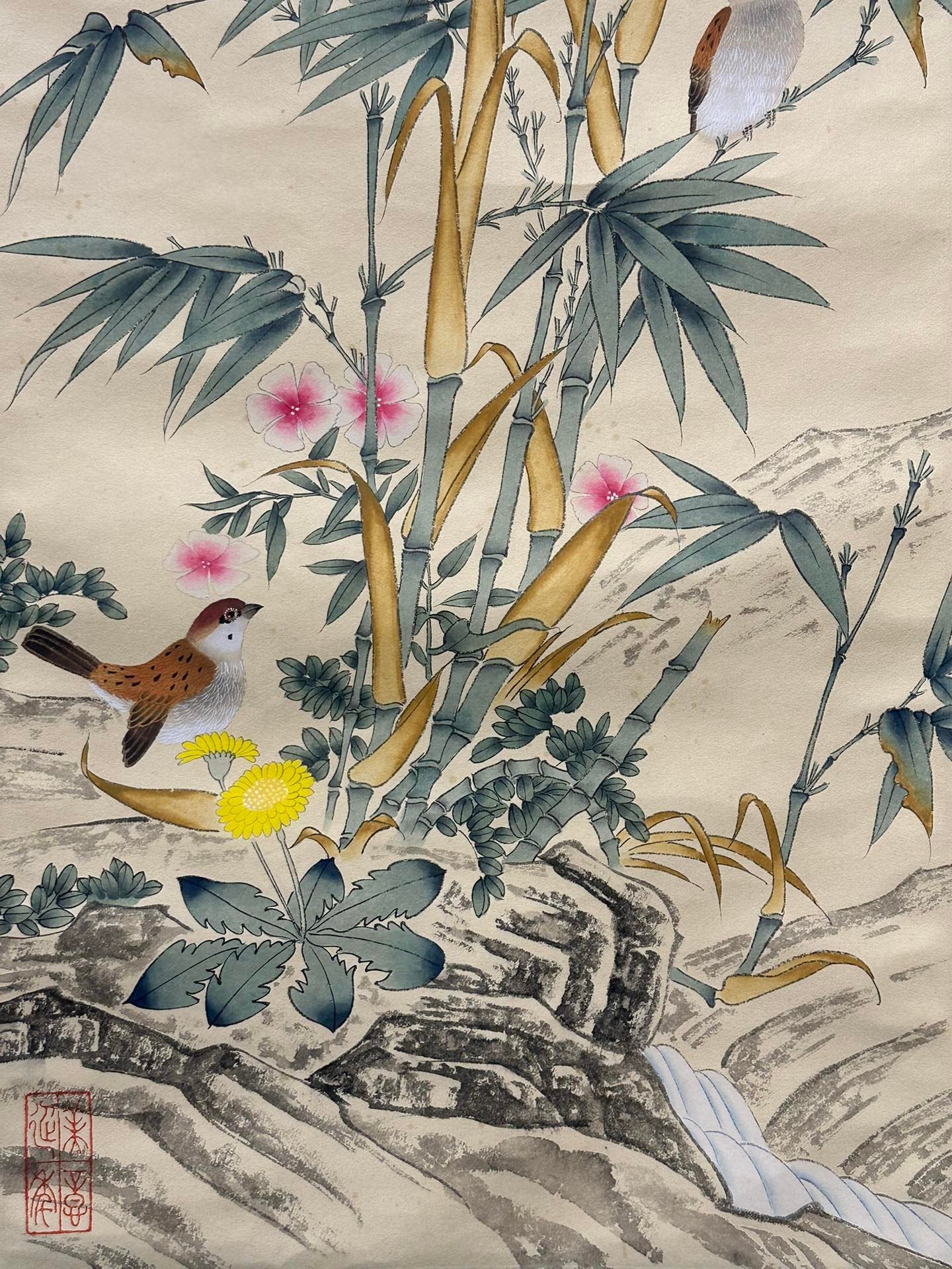 Chinese scroll painting Soong Mei ling