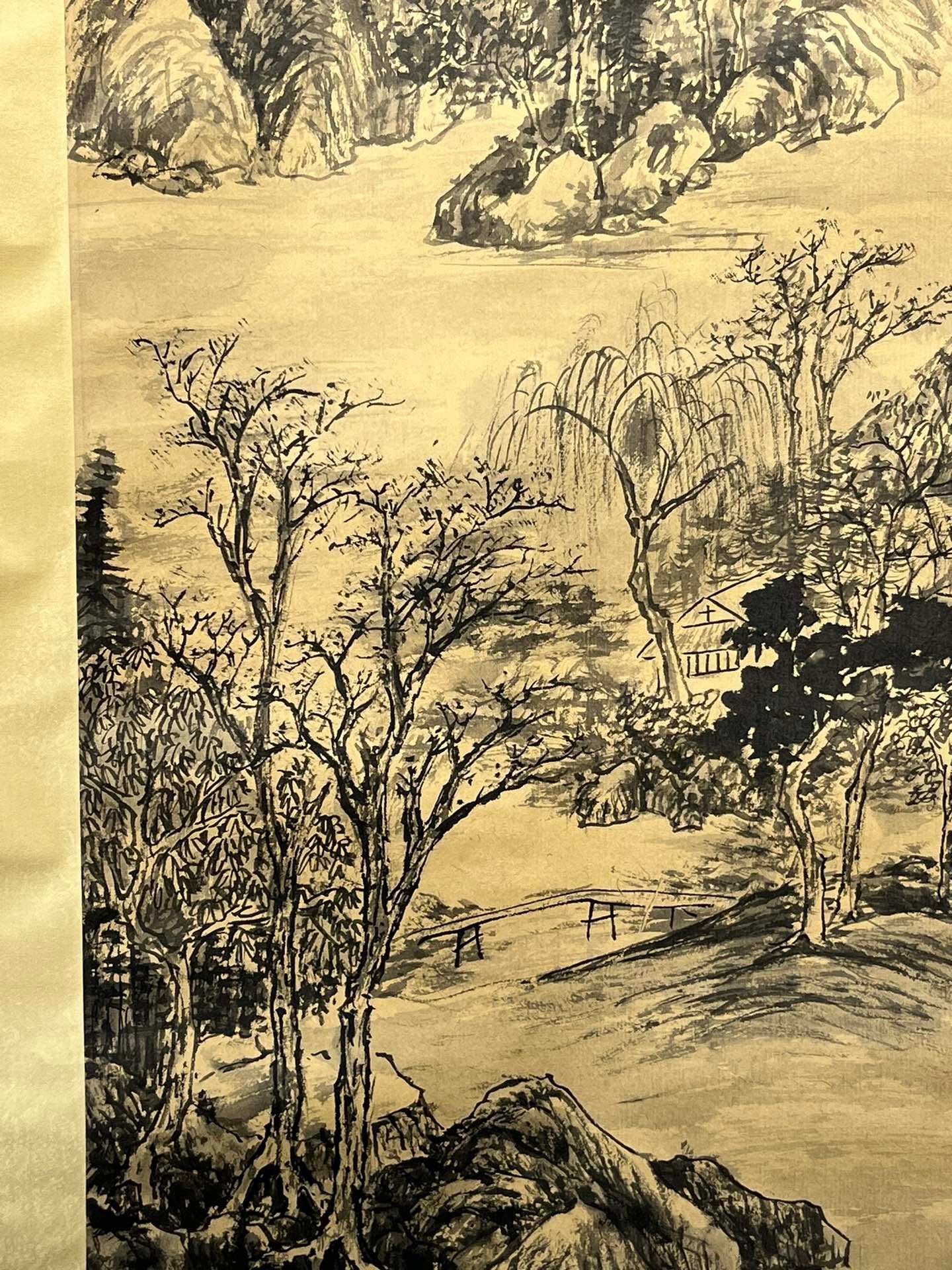 Chinese scroll painting Feng Chaoran