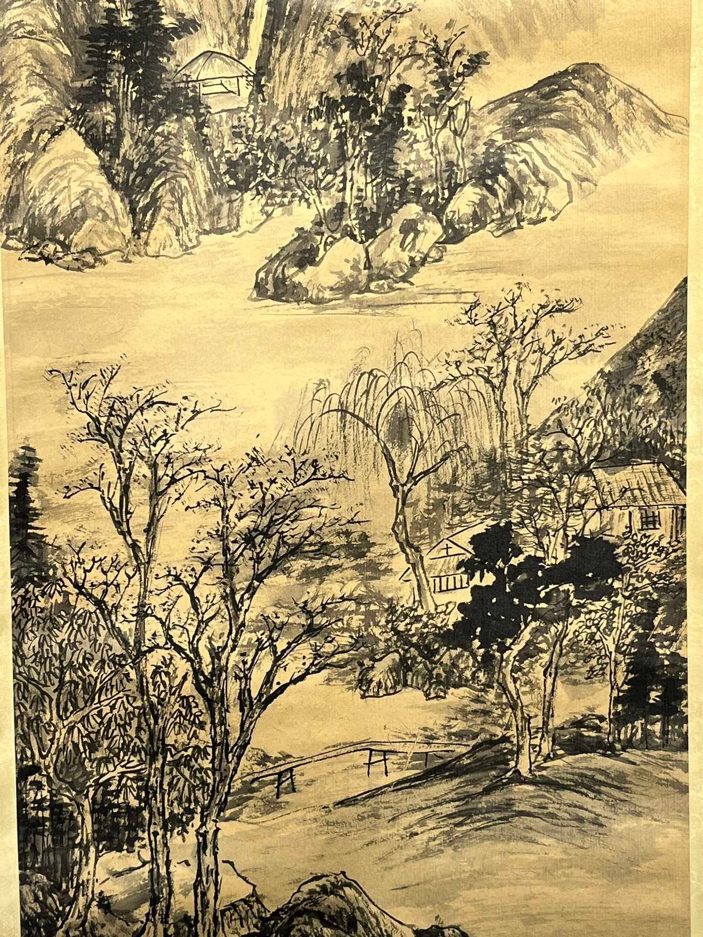 Chinese scroll painting Feng Chaoran