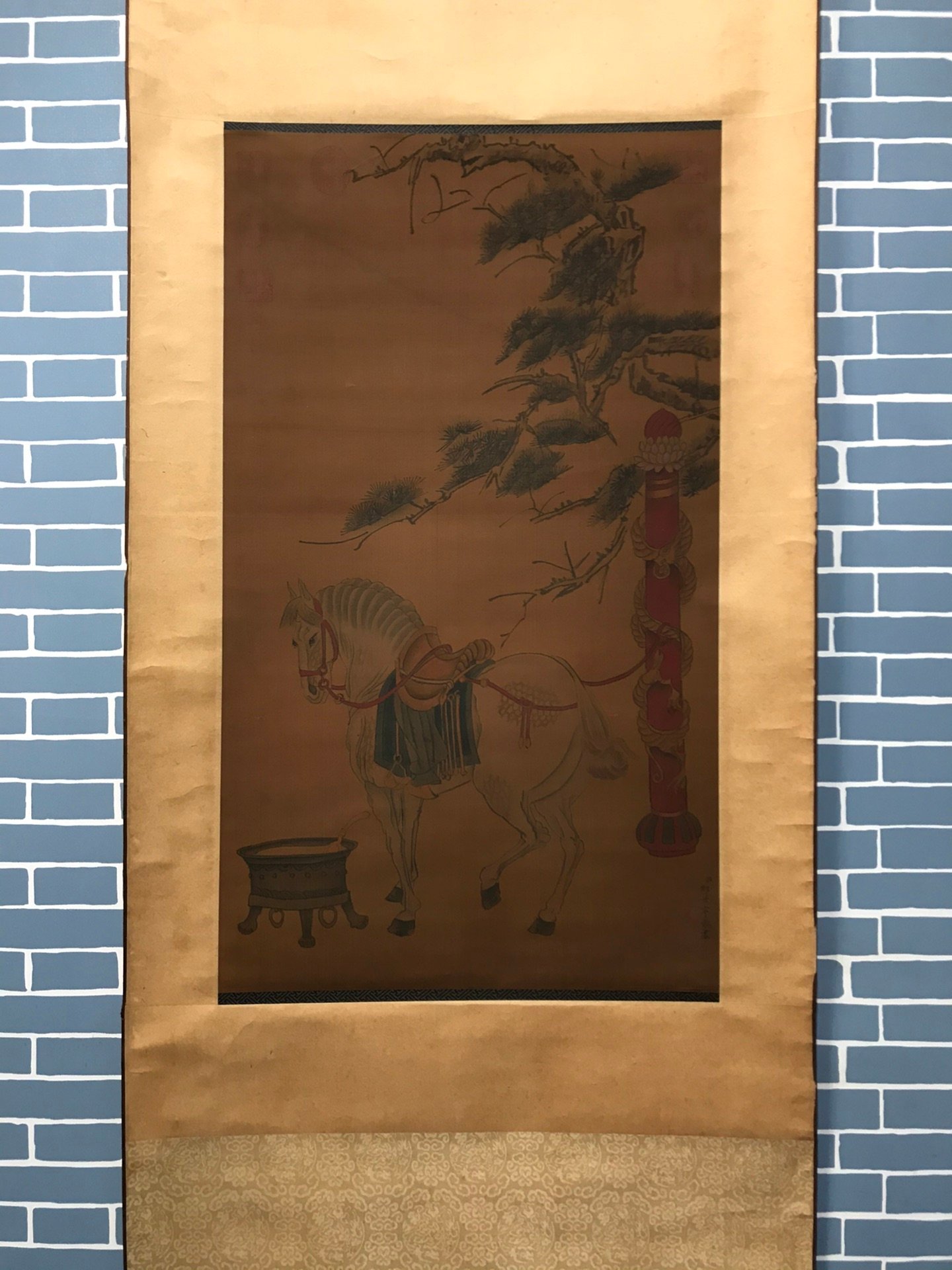 Chinese scroll painting Giuseppe