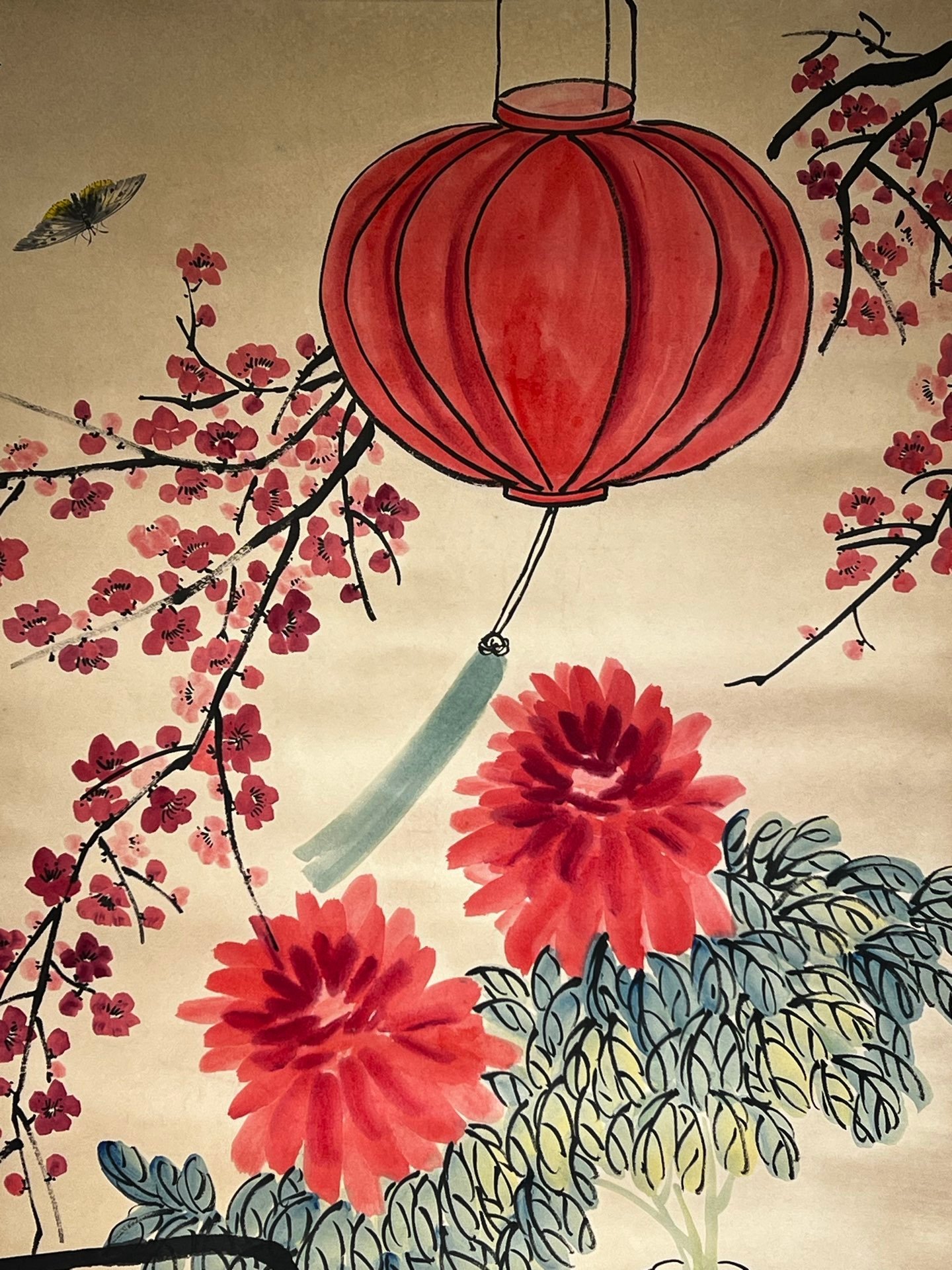 Chinese scroll painting Qi Baishi