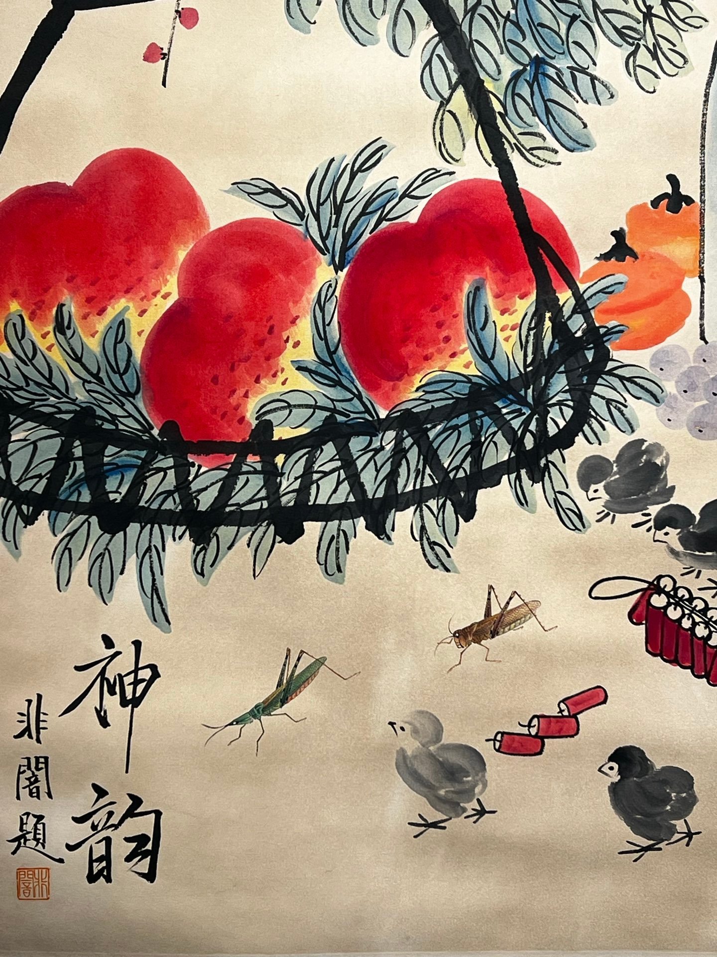 Chinese scroll painting Qi Baishi