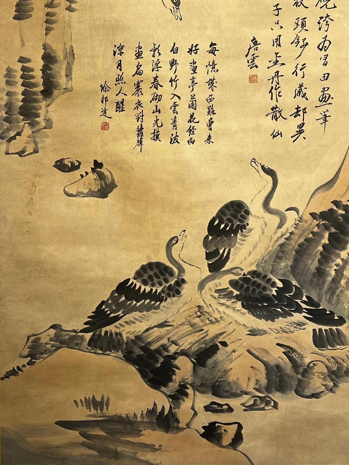 Chinese scroll painting Ba Da Shan Ren Zhu Da