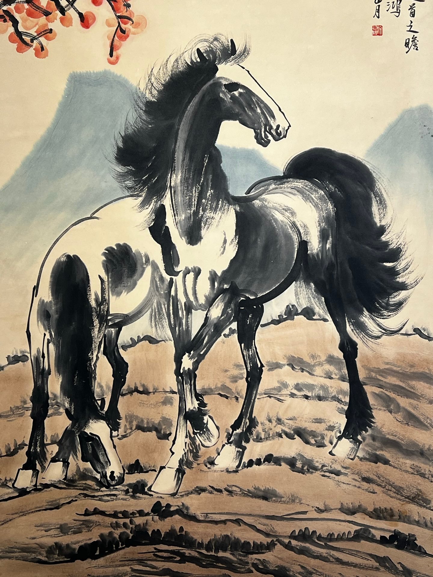 Chinese scroll painting Xu Beihong