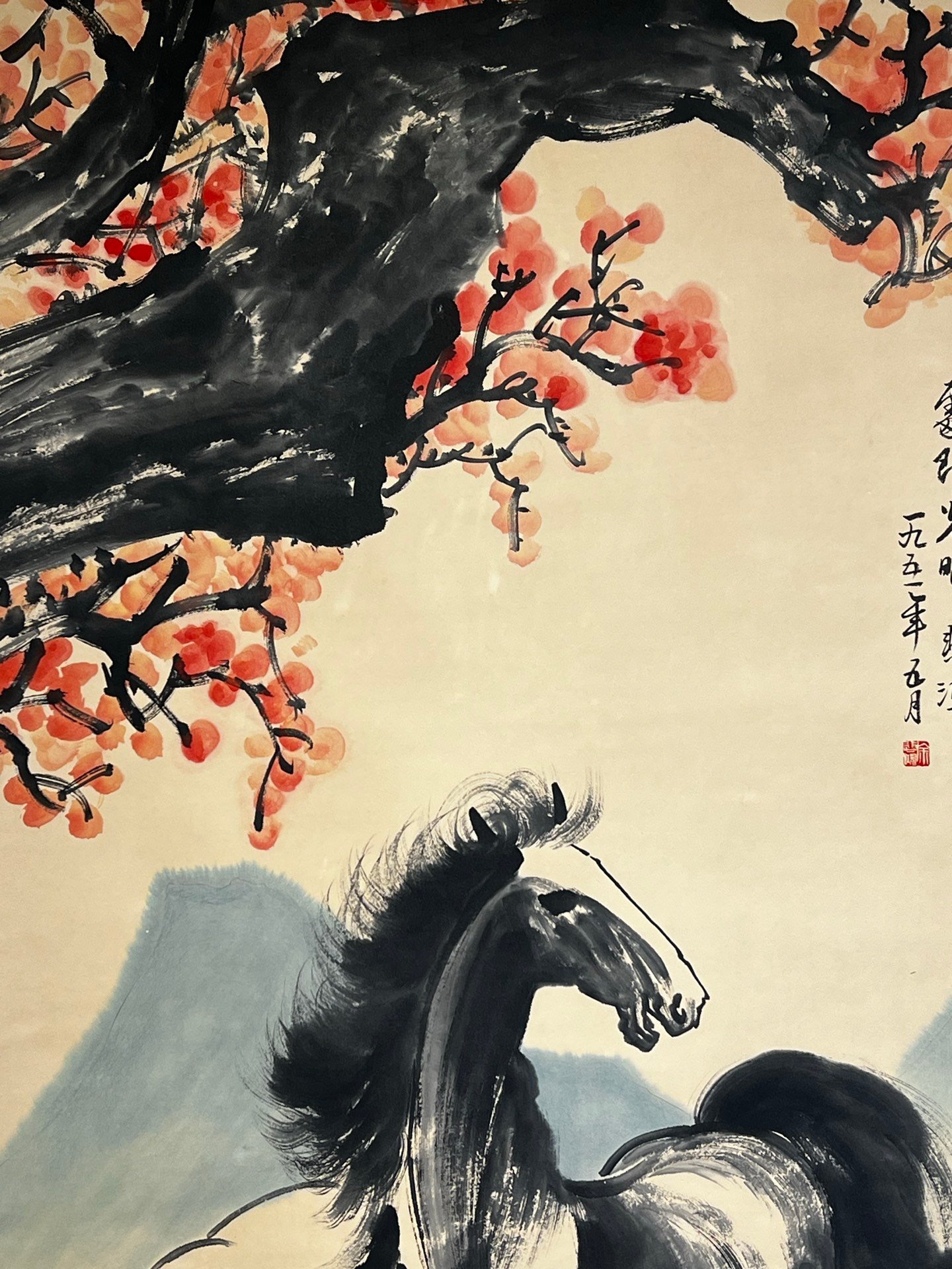 Chinese scroll painting Xu Beihong