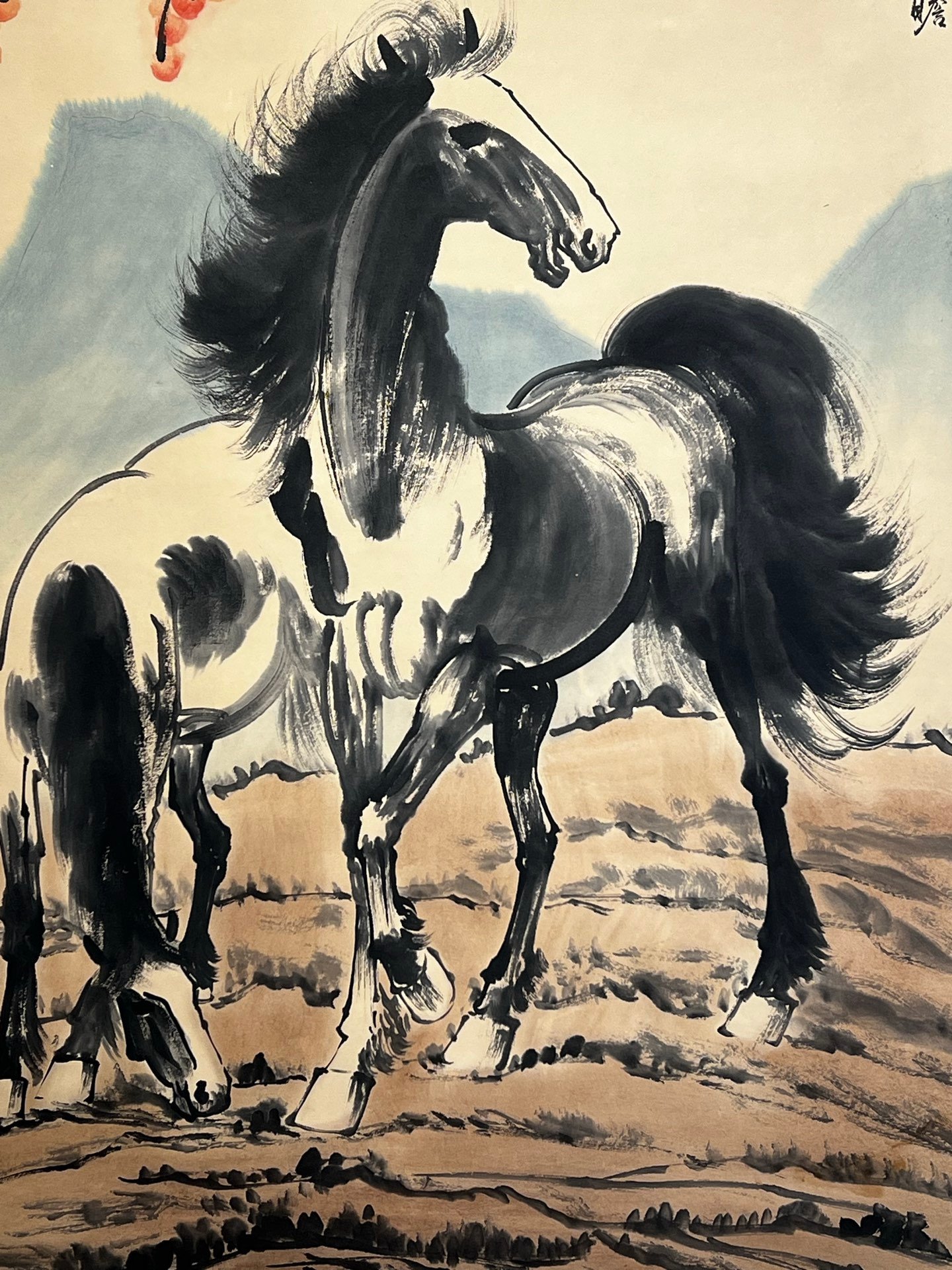 Chinese scroll painting Xu Beihong