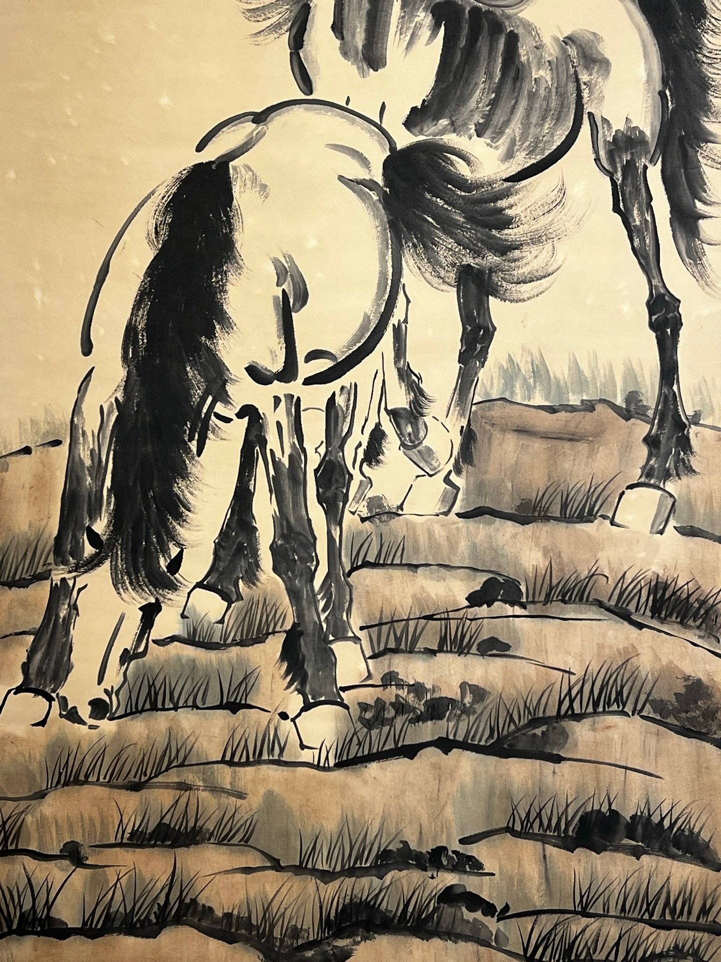Chinese scroll painting Xu Beihong