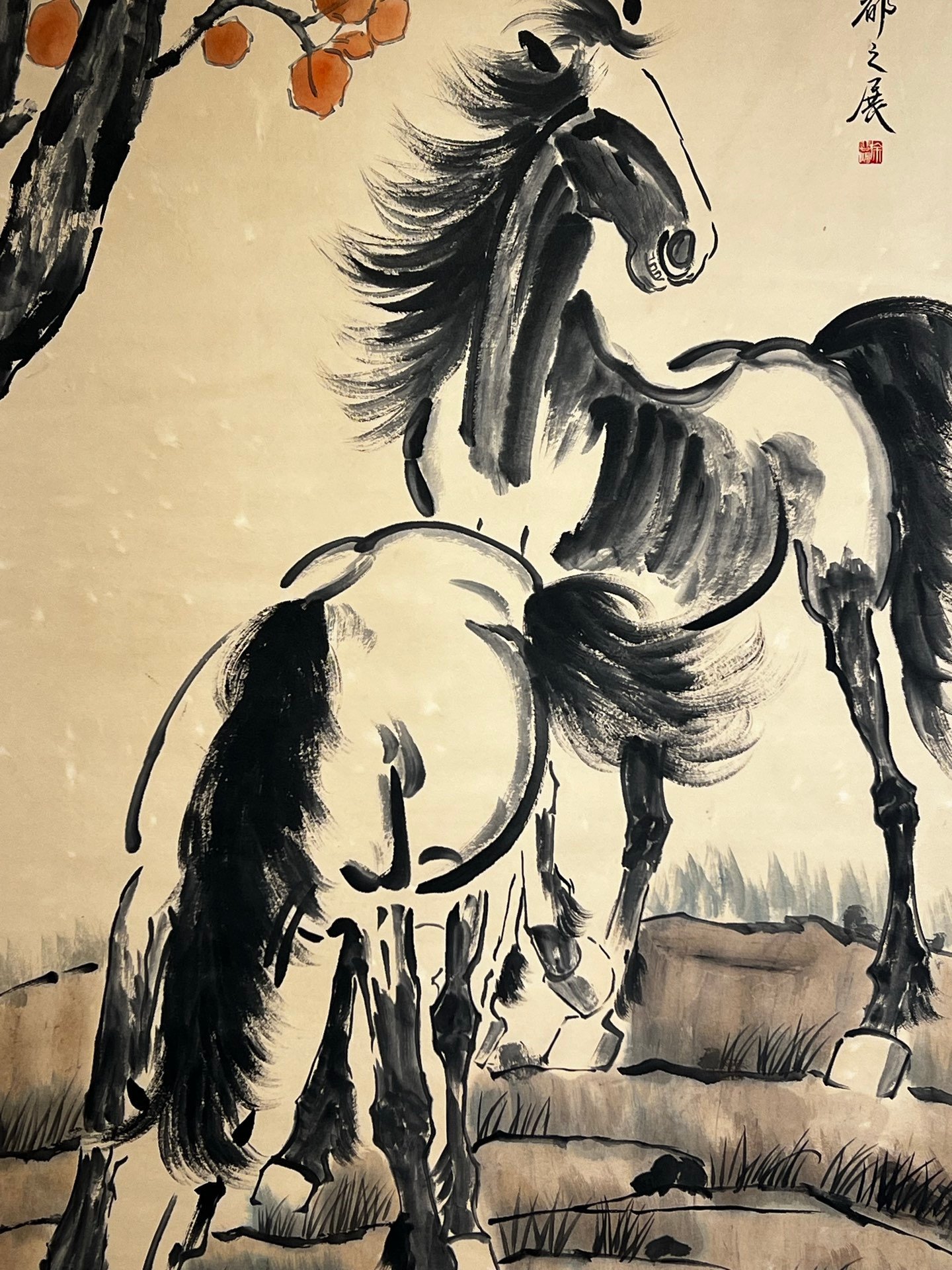 Chinese scroll painting Xu Beihong
