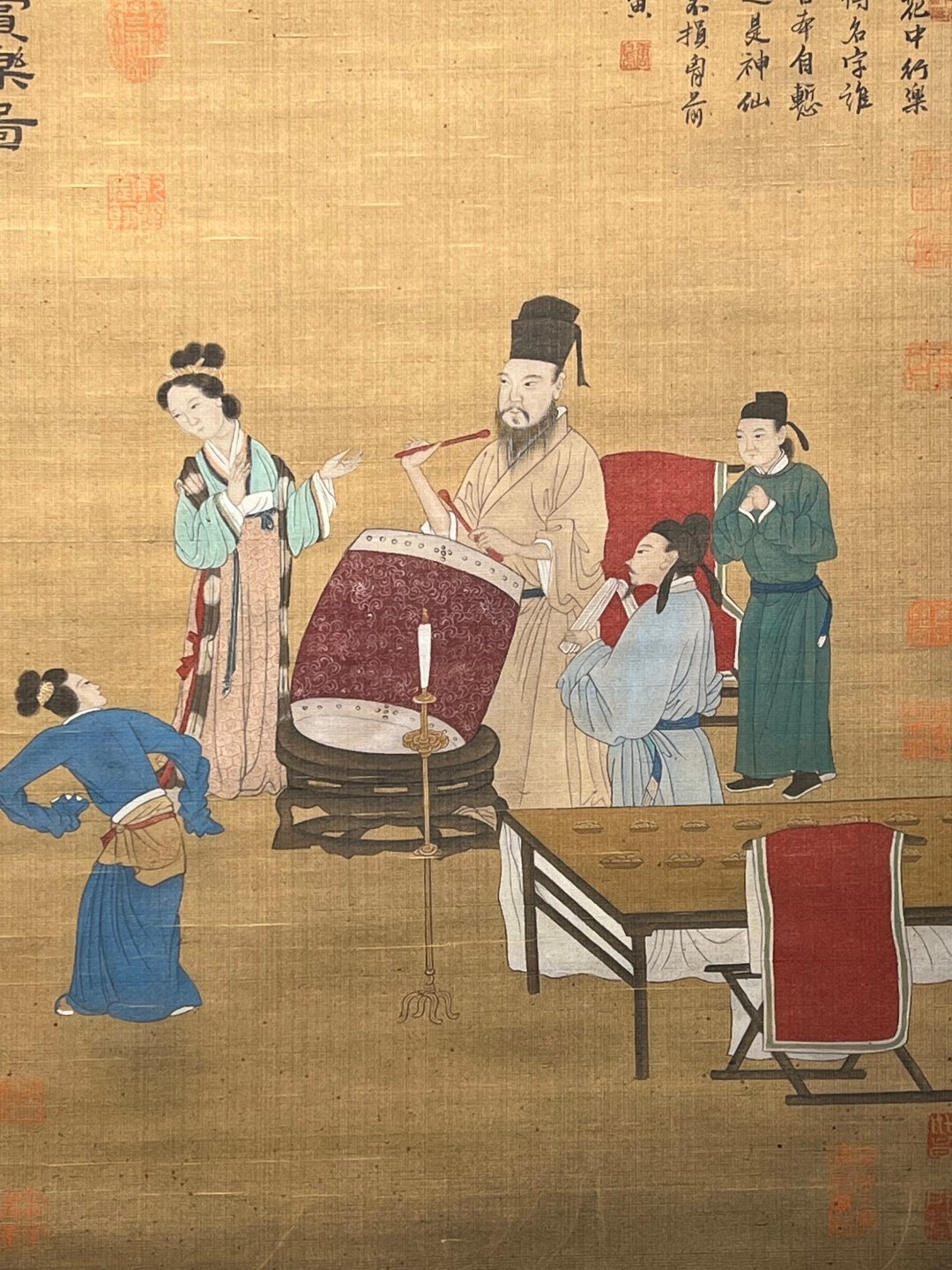 Chinese scroll painting Gu Hongzhong