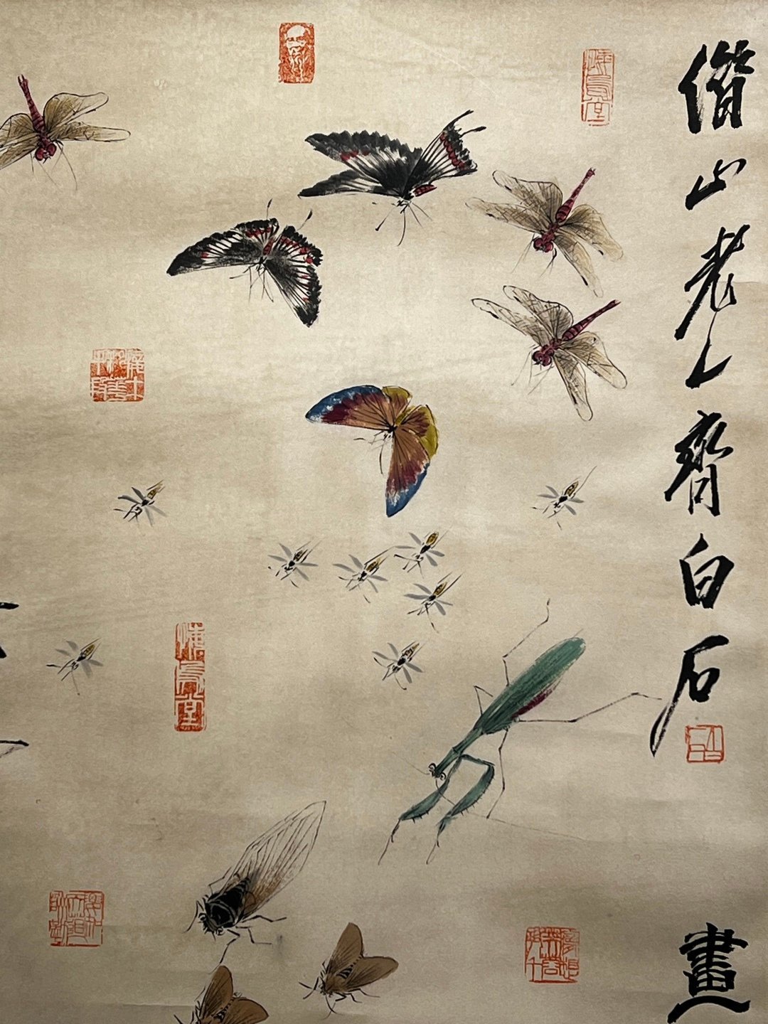 Chinese scroll painting Qi Baishi