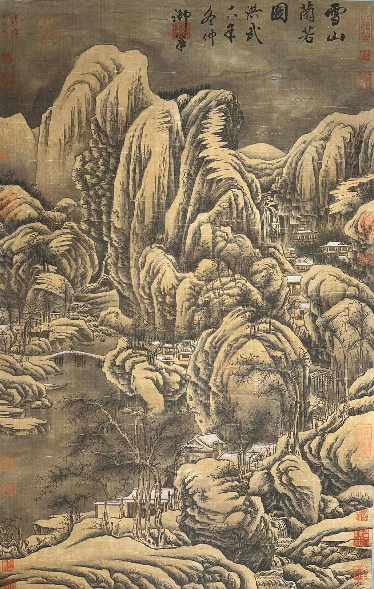 Chinese scroll painting Hongwu