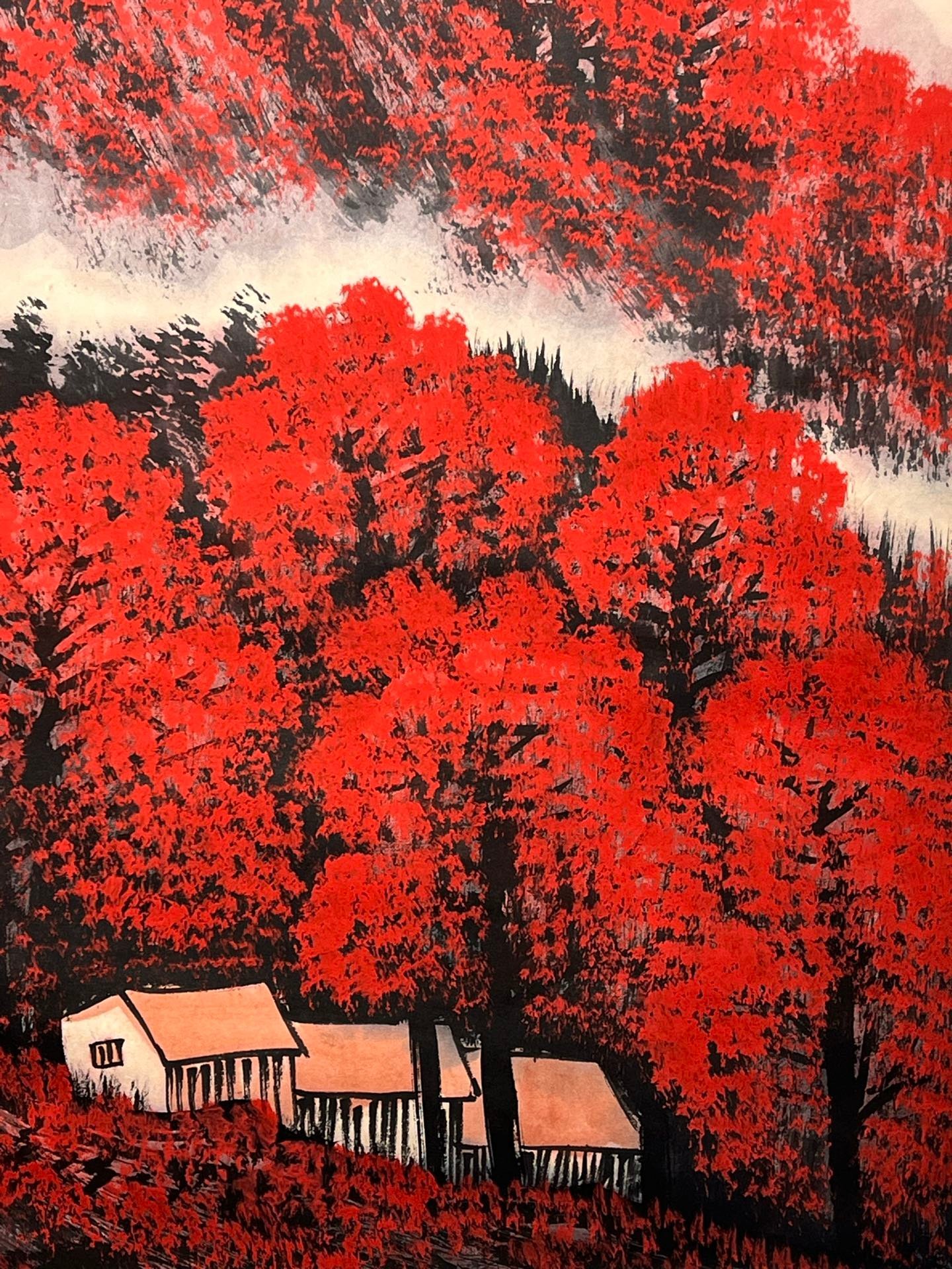 Chinese scroll painting Li Keran