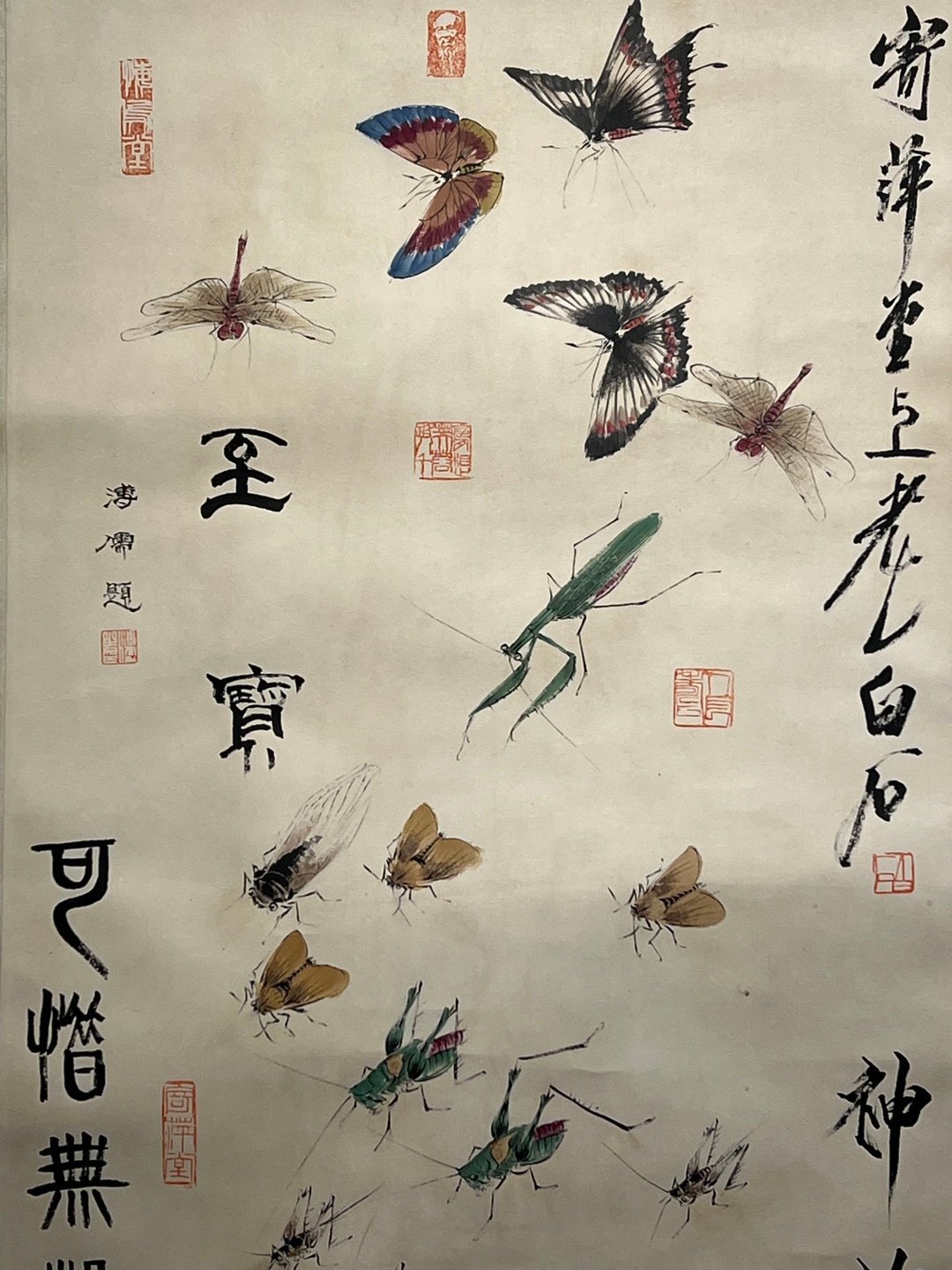 Chinese scroll painting Qi Baishi
