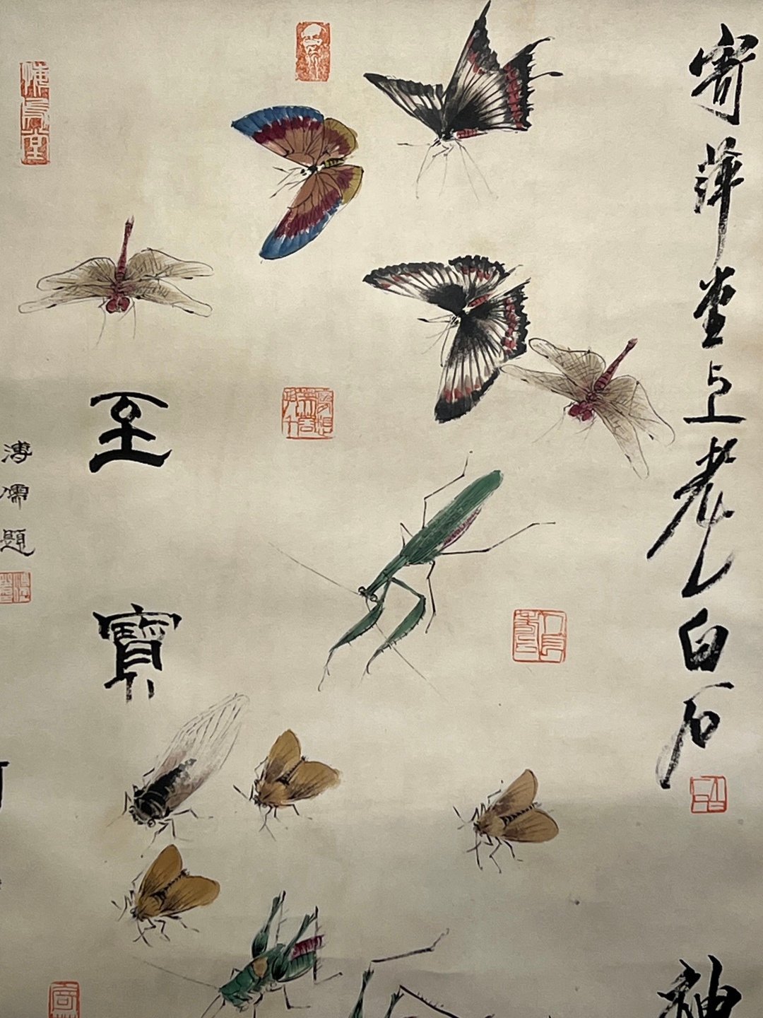 Chinese scroll painting Qi Baishi