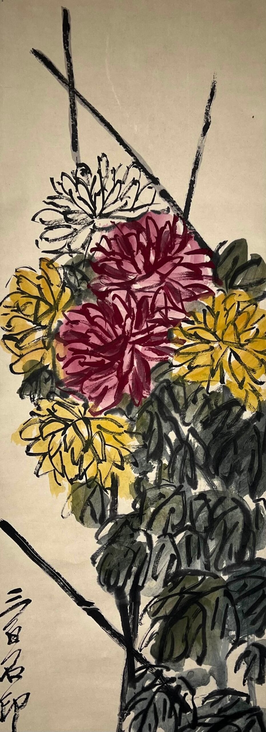 Chinese scroll painting Qi Baishi