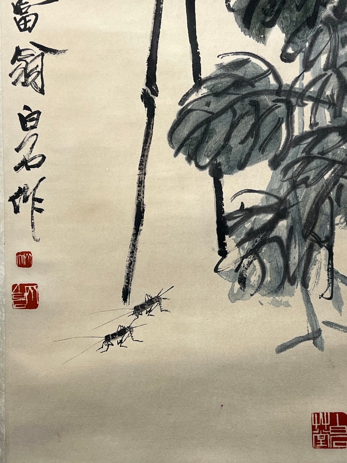 Chinese scroll painting Qi Baishi