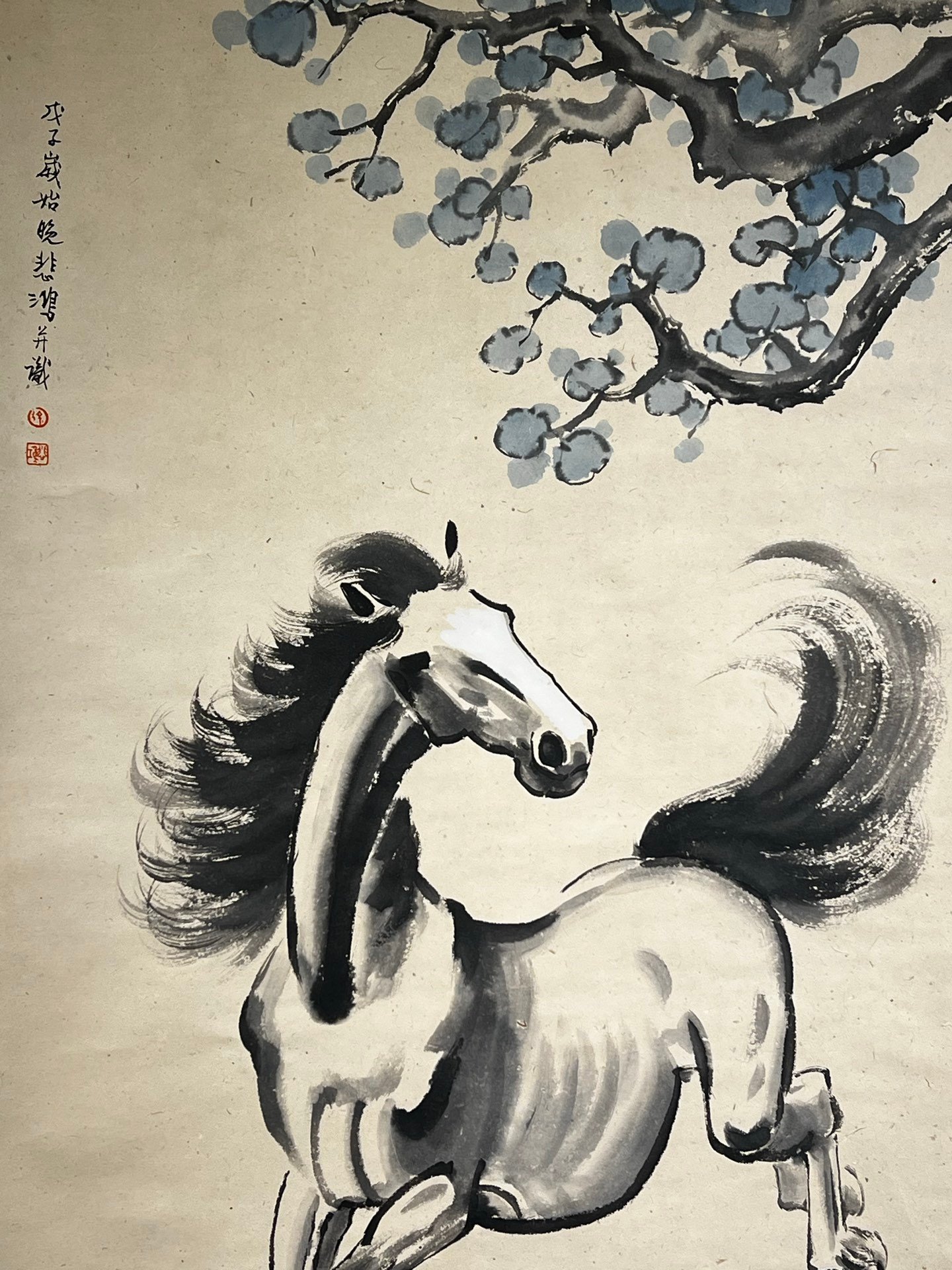 Chinese scroll painting Xu Beihong