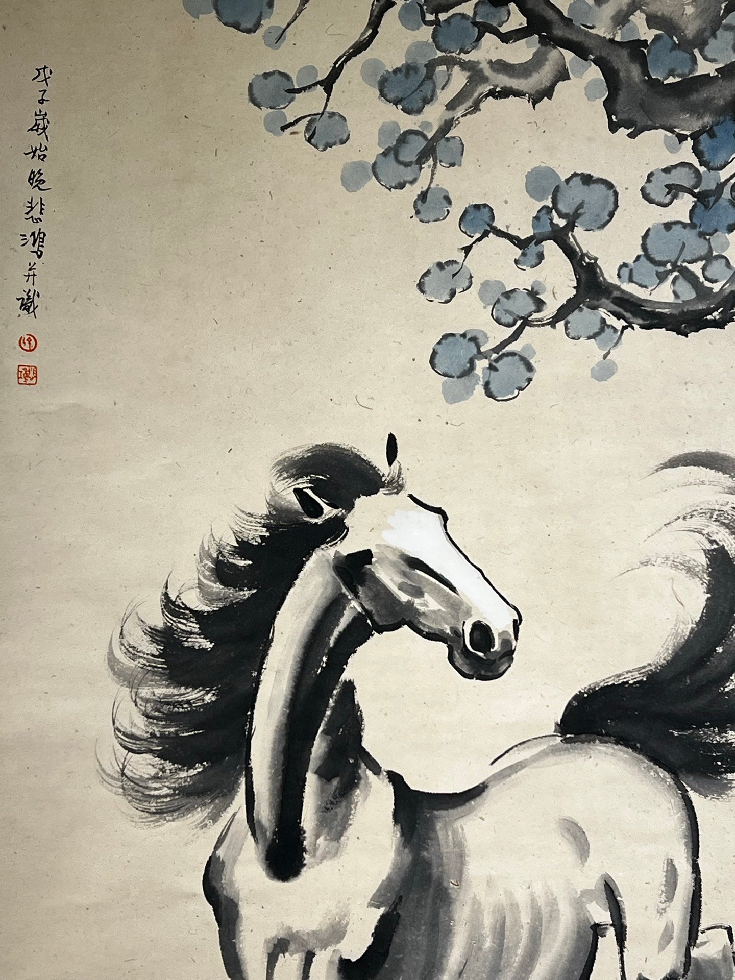 Chinese scroll painting Xu Beihong