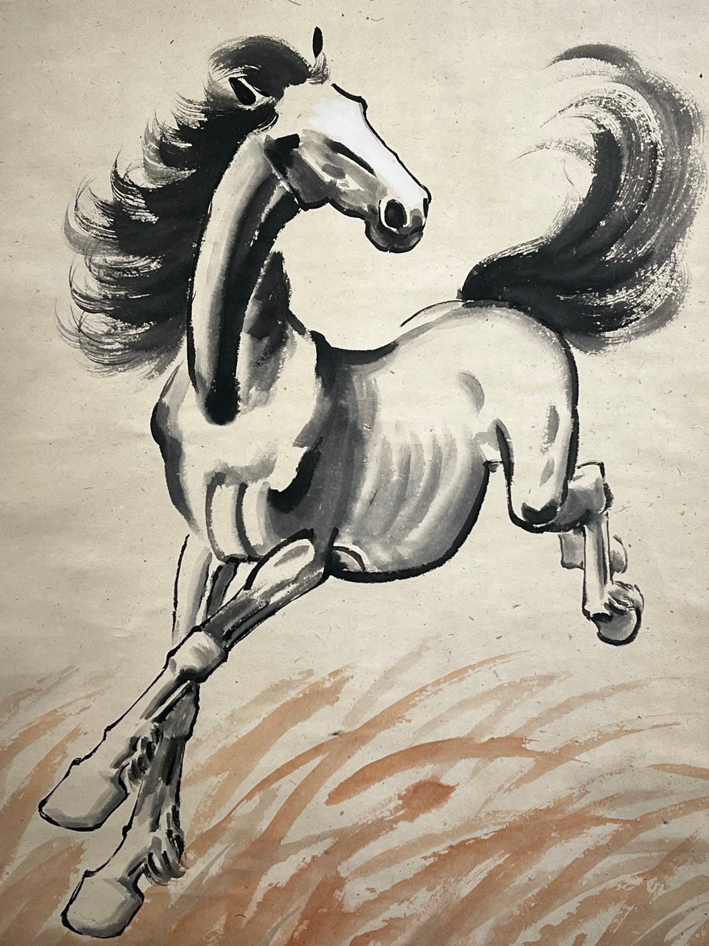 Chinese scroll painting Xu Beihong