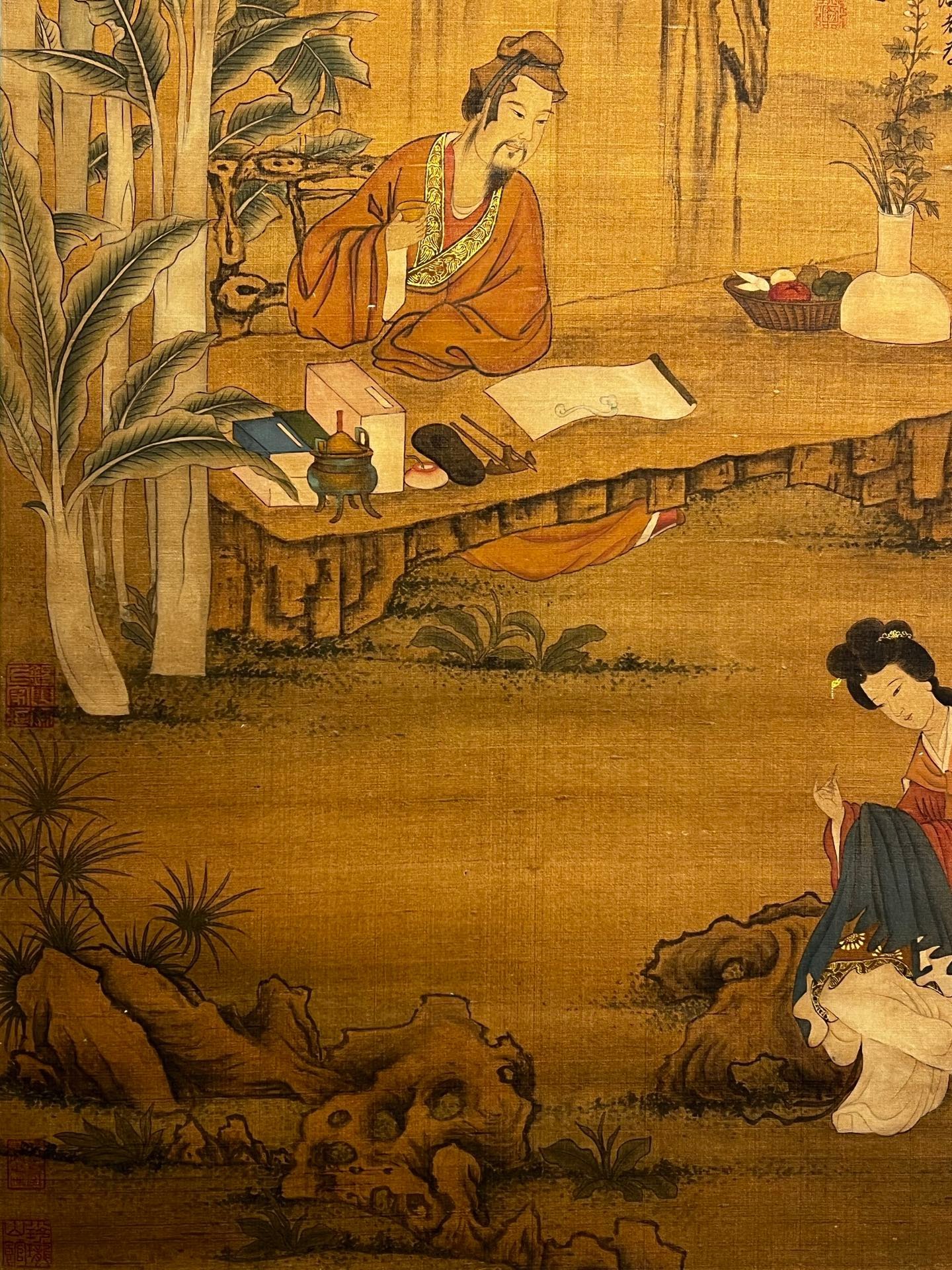 Chinese scroll painting Liu Songnian