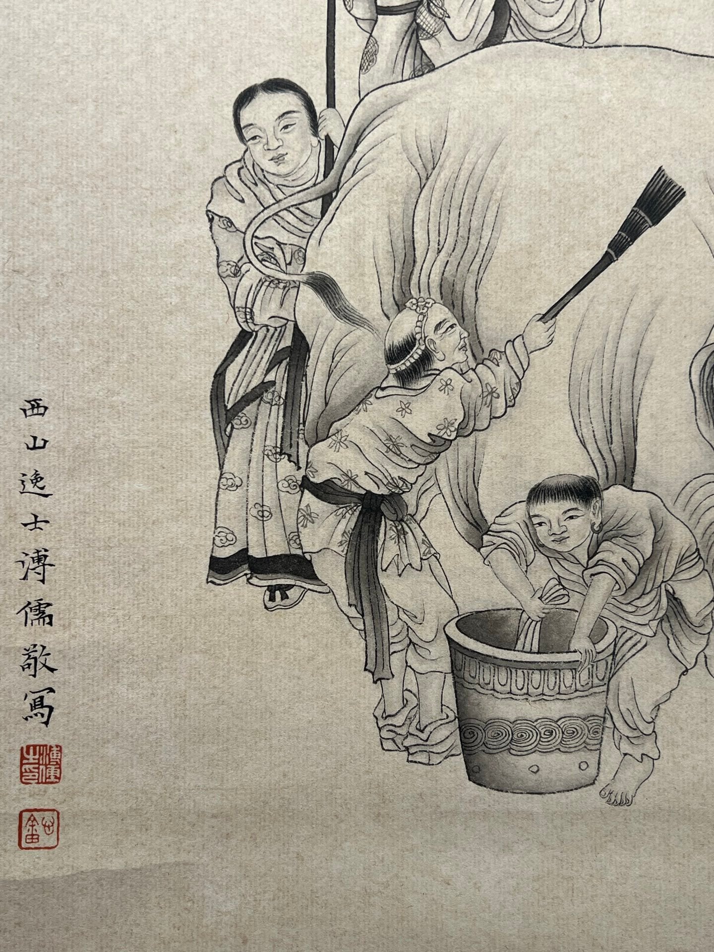 Chinese scroll painting Ben Luo Han Tu