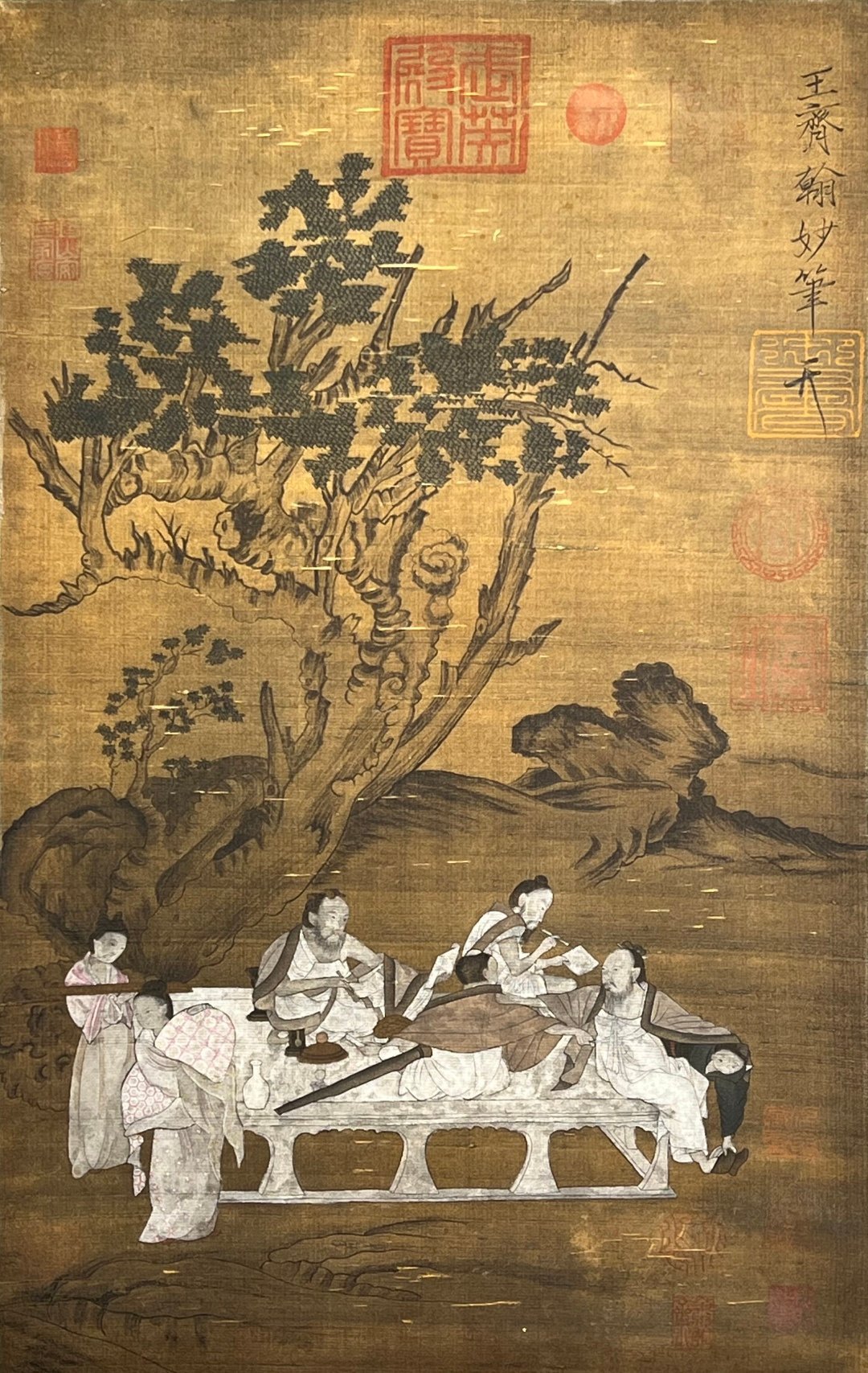Chinese scroll painting Wang Qihan