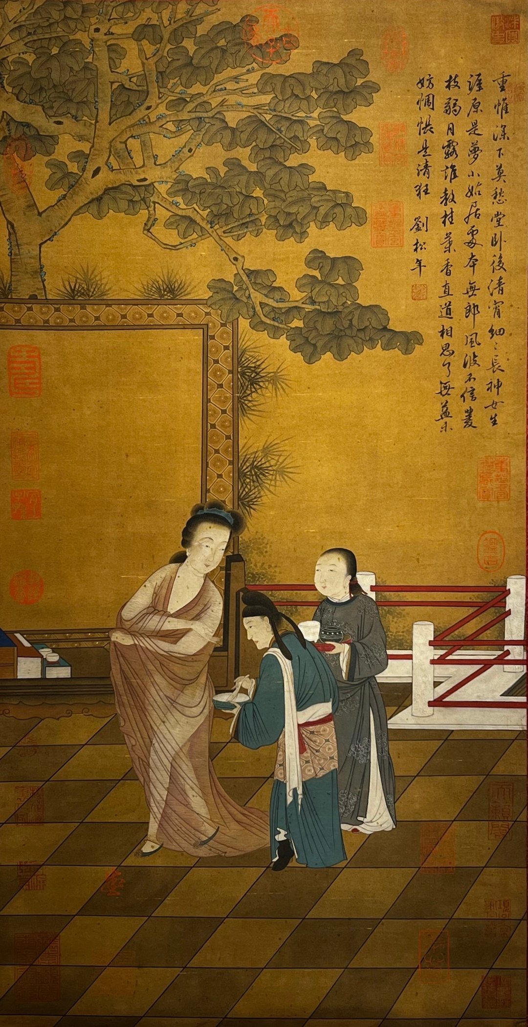 Chinese scroll painting Liu Songnian