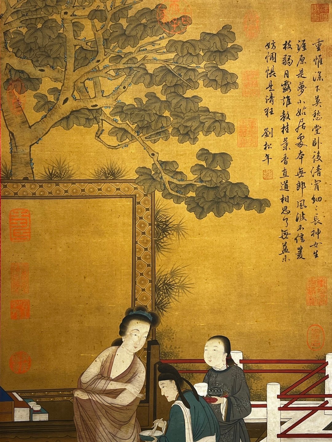 Chinese scroll painting Liu Songnian