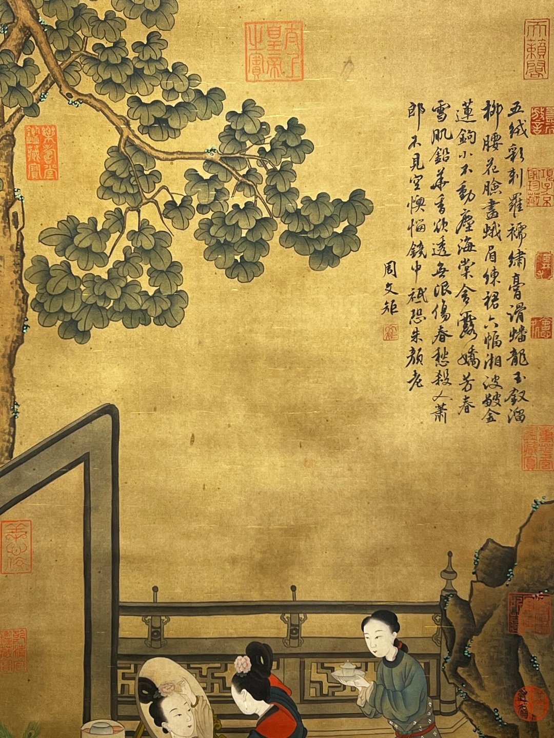 Chinese scroll painting Zhou Wenju