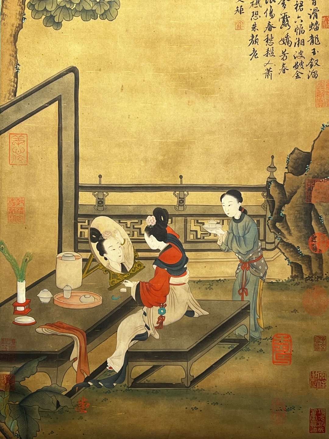 Chinese scroll painting Zhou Wenju