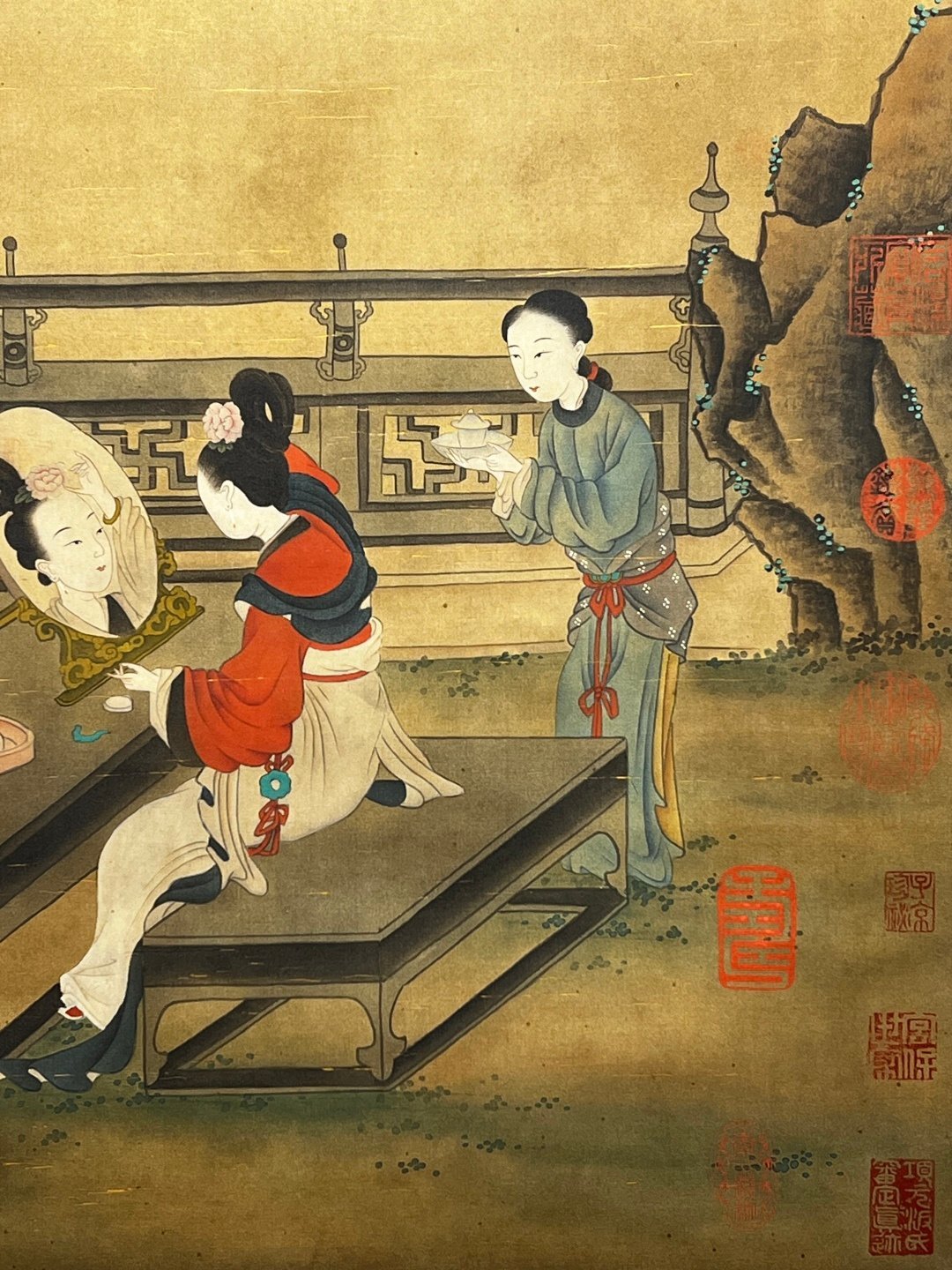 Chinese scroll painting Zhou Wenju