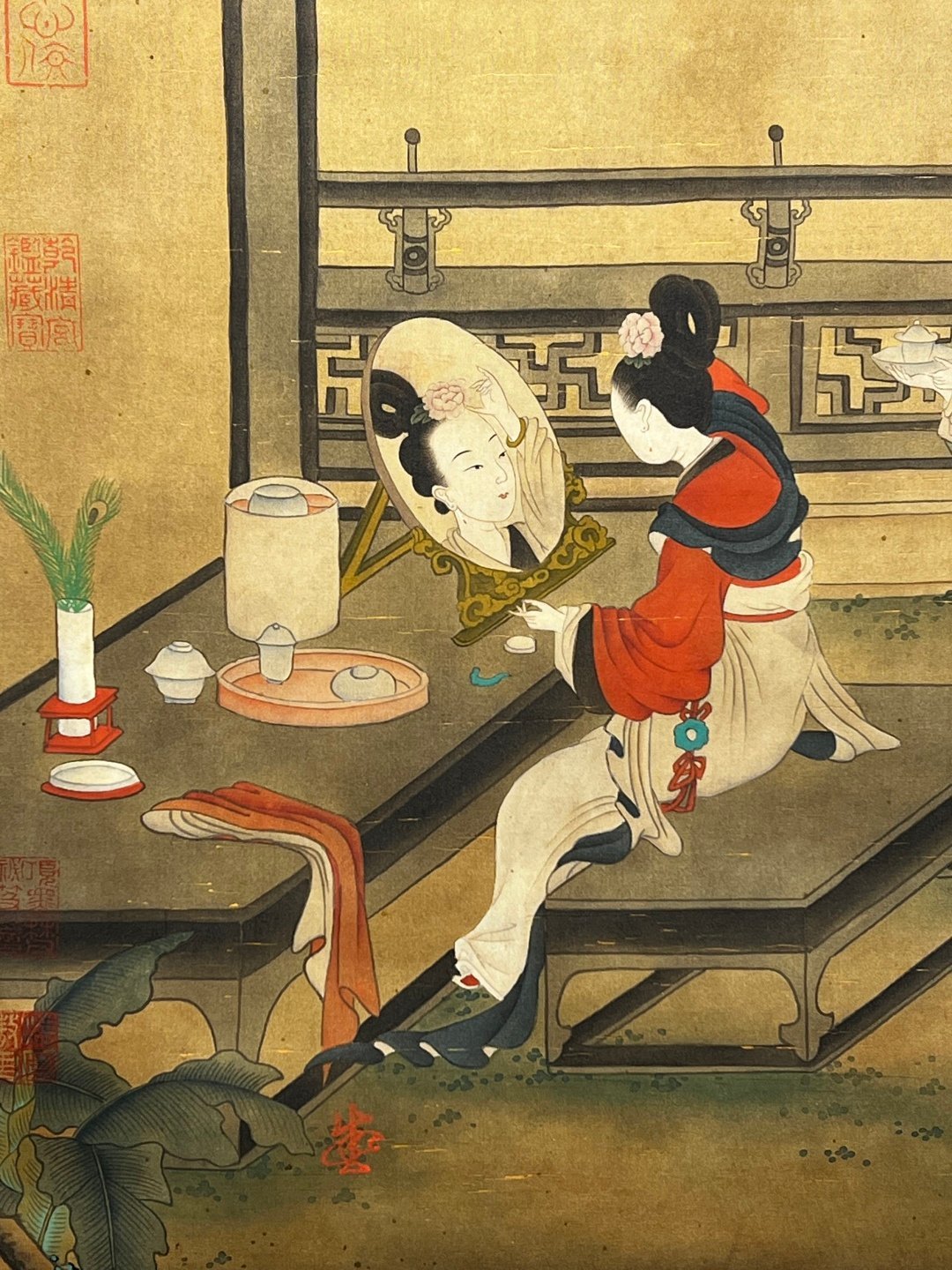 Chinese scroll painting Zhou Wenju