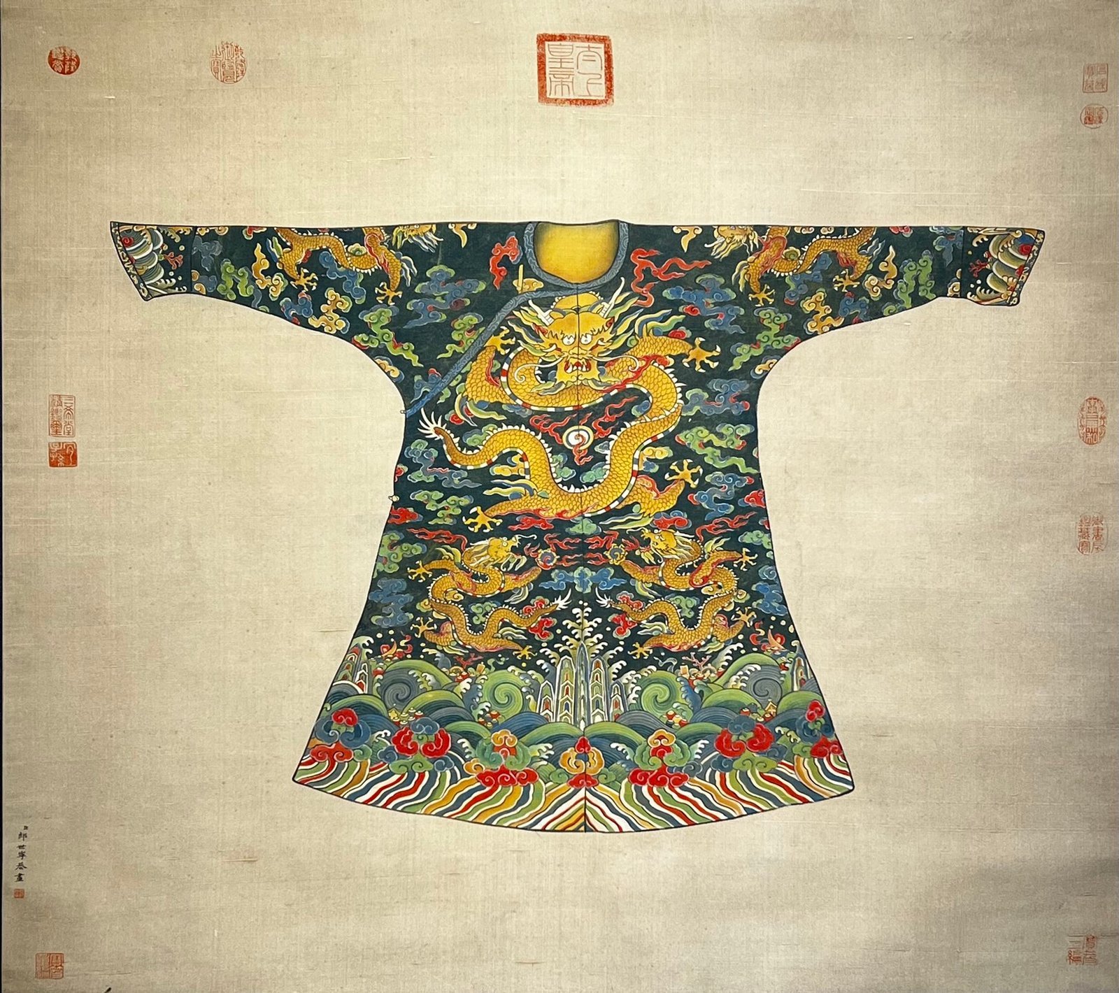 Chinese scroll painting Giuseppe